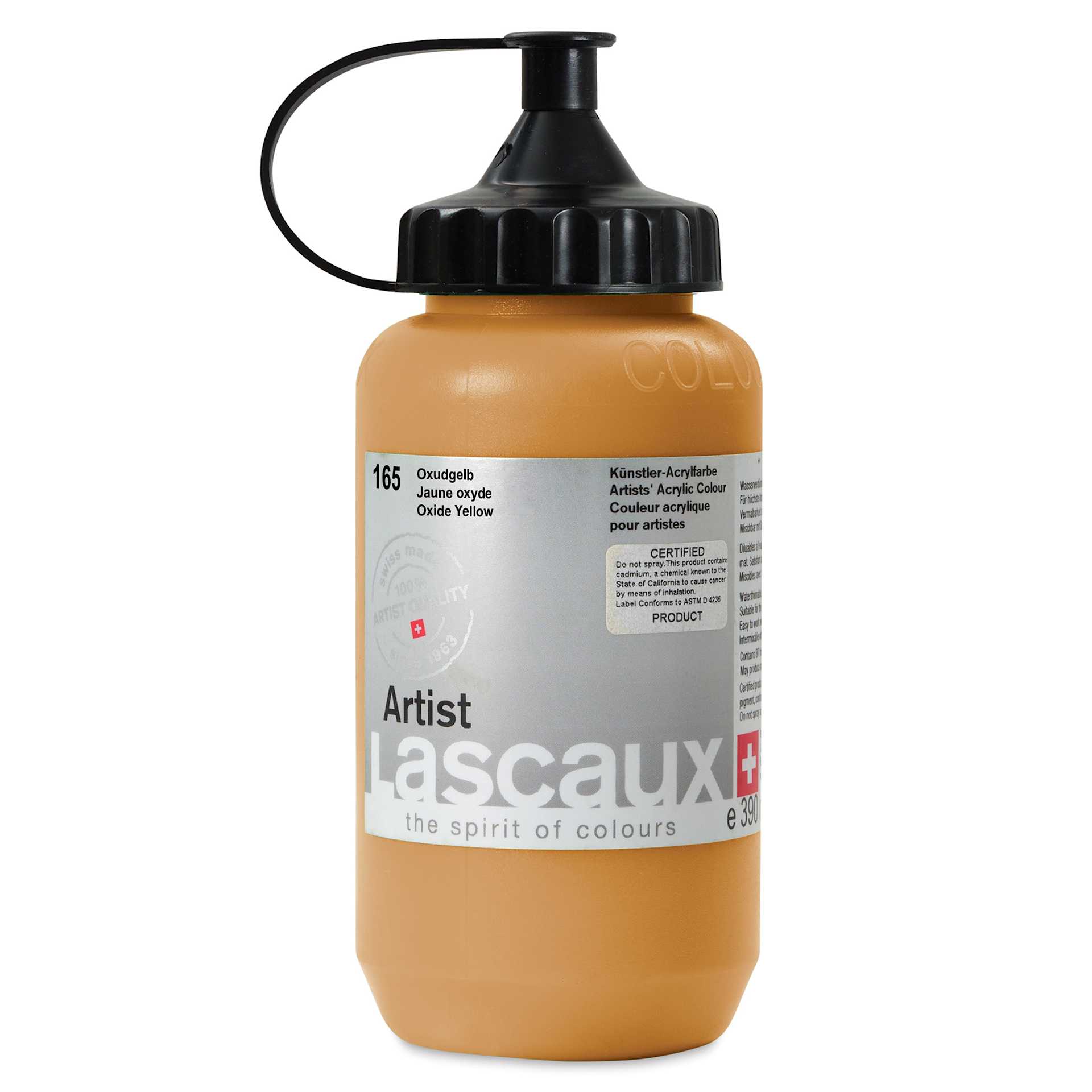 Lascaux Artist Acrylics - Oxide Yellow, 390 ml Tube