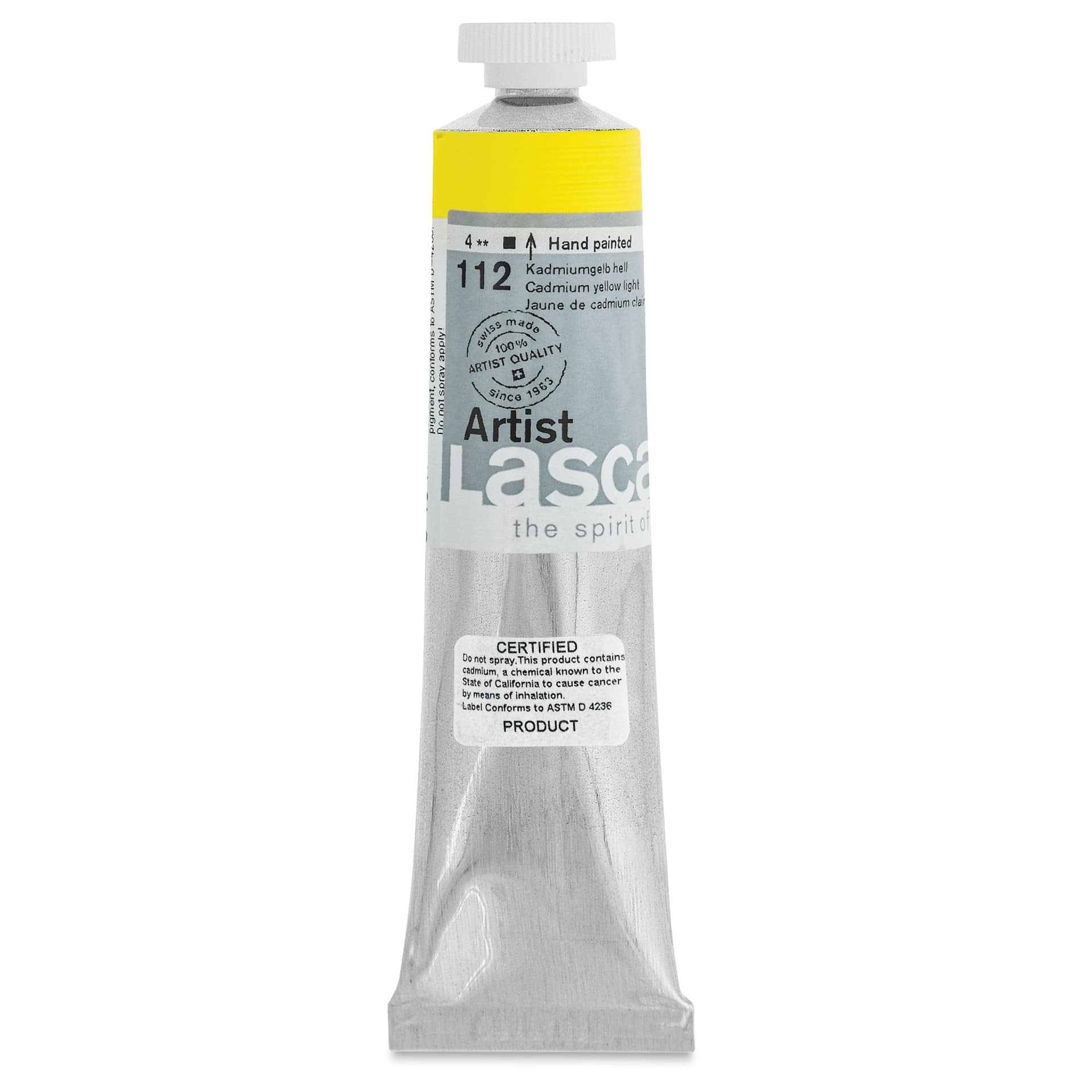 Lascaux Artist Acrylics - Cadmium Yellow Light, 45 ml tube