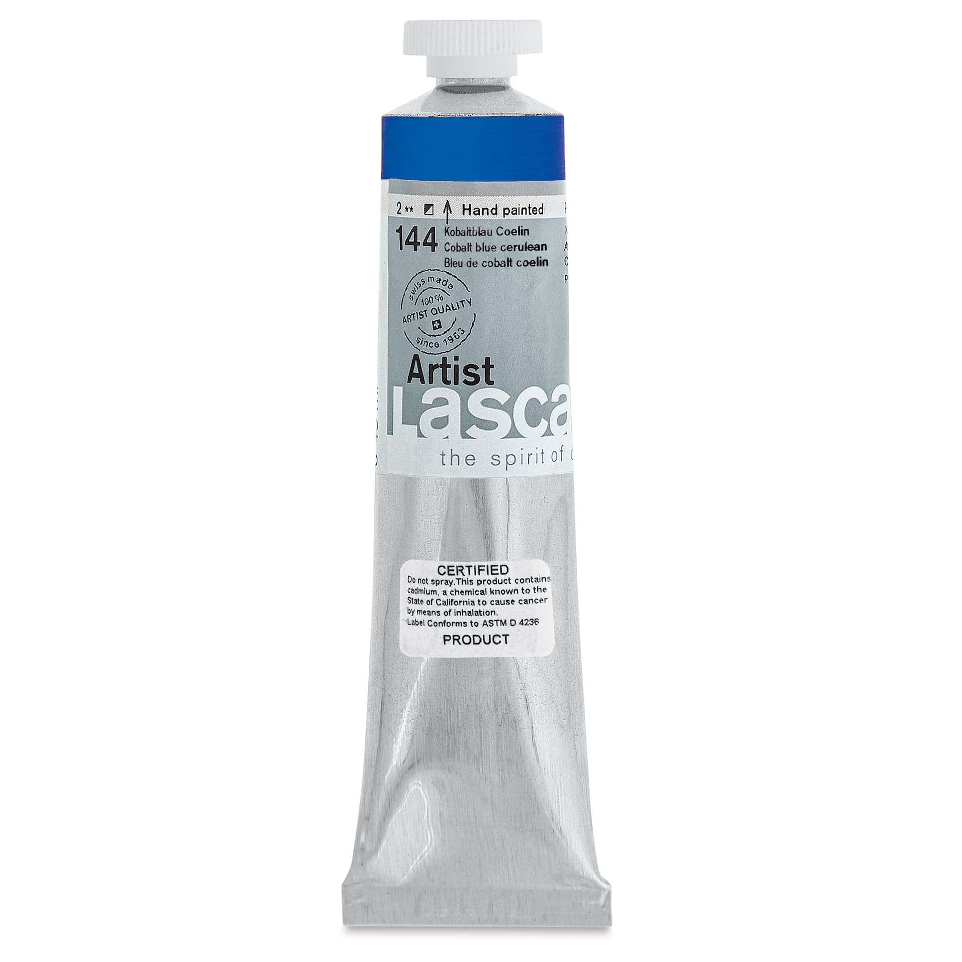 Lascaux Artist Acrylics - Cobalt Blue Cerulean, 45 ml tube