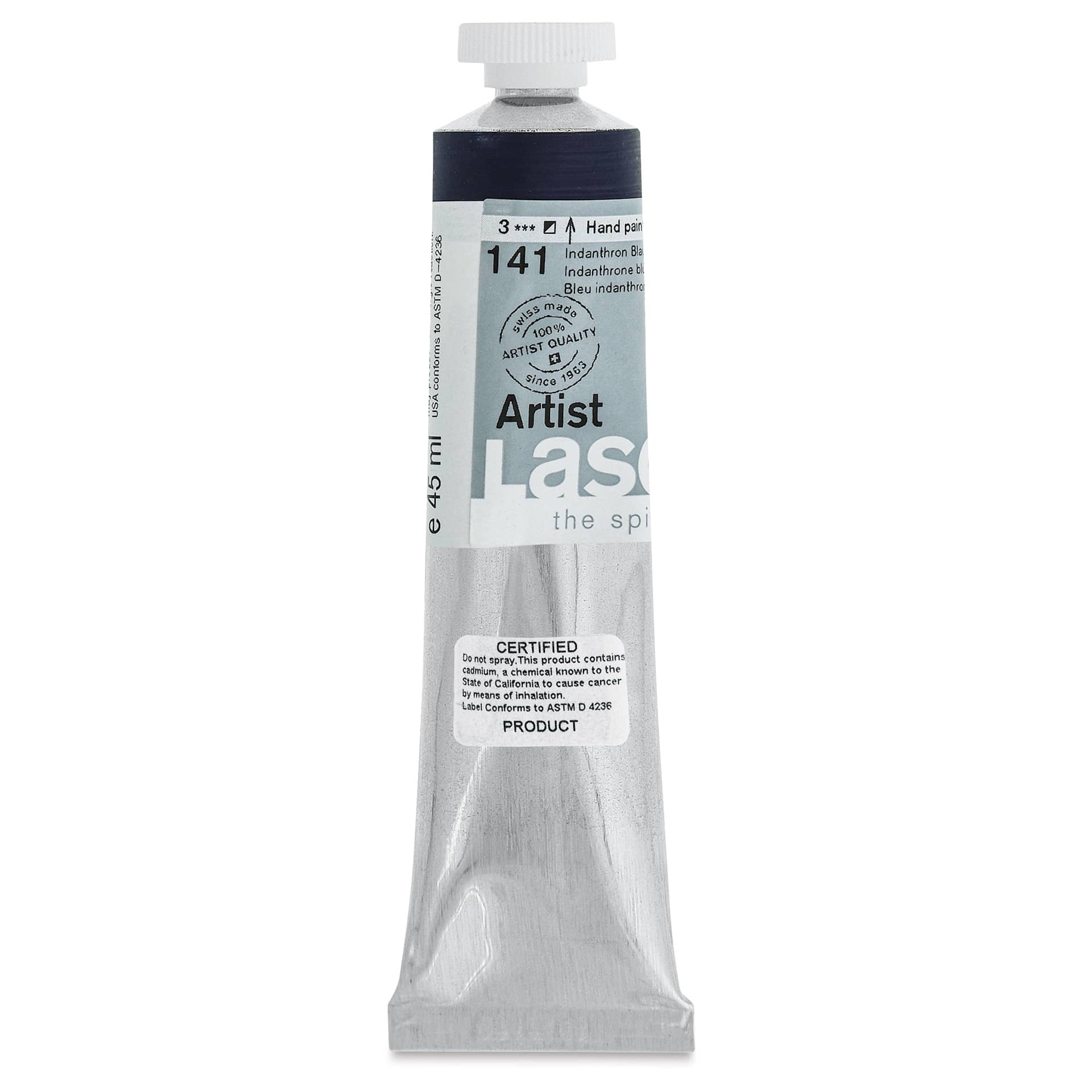 Lascaux Artist Acrylics - Indanthrone Blue, 45 ml tube