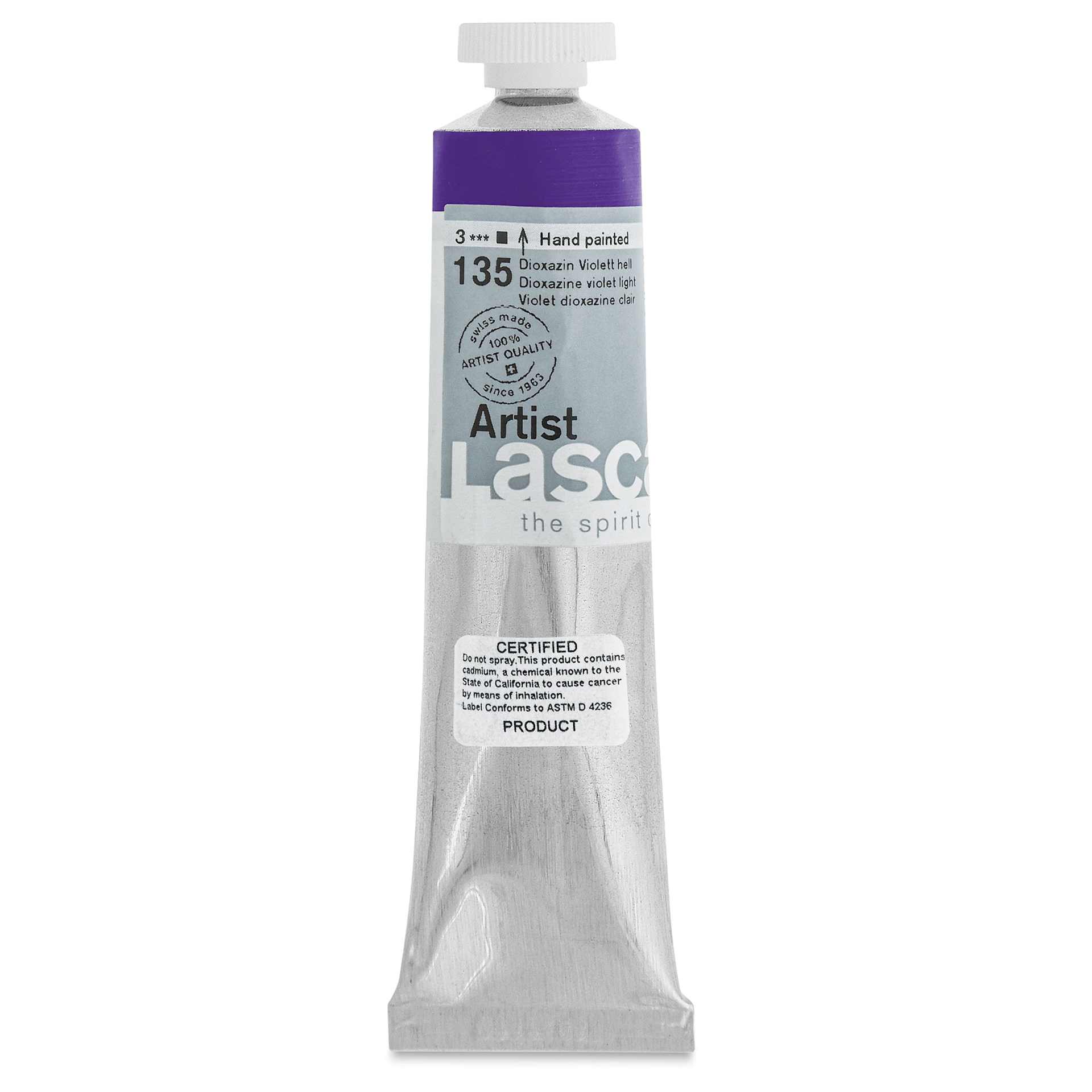 Lascaux Artist Acrylics - Dioxazine Violet Light, 45 ml tube
