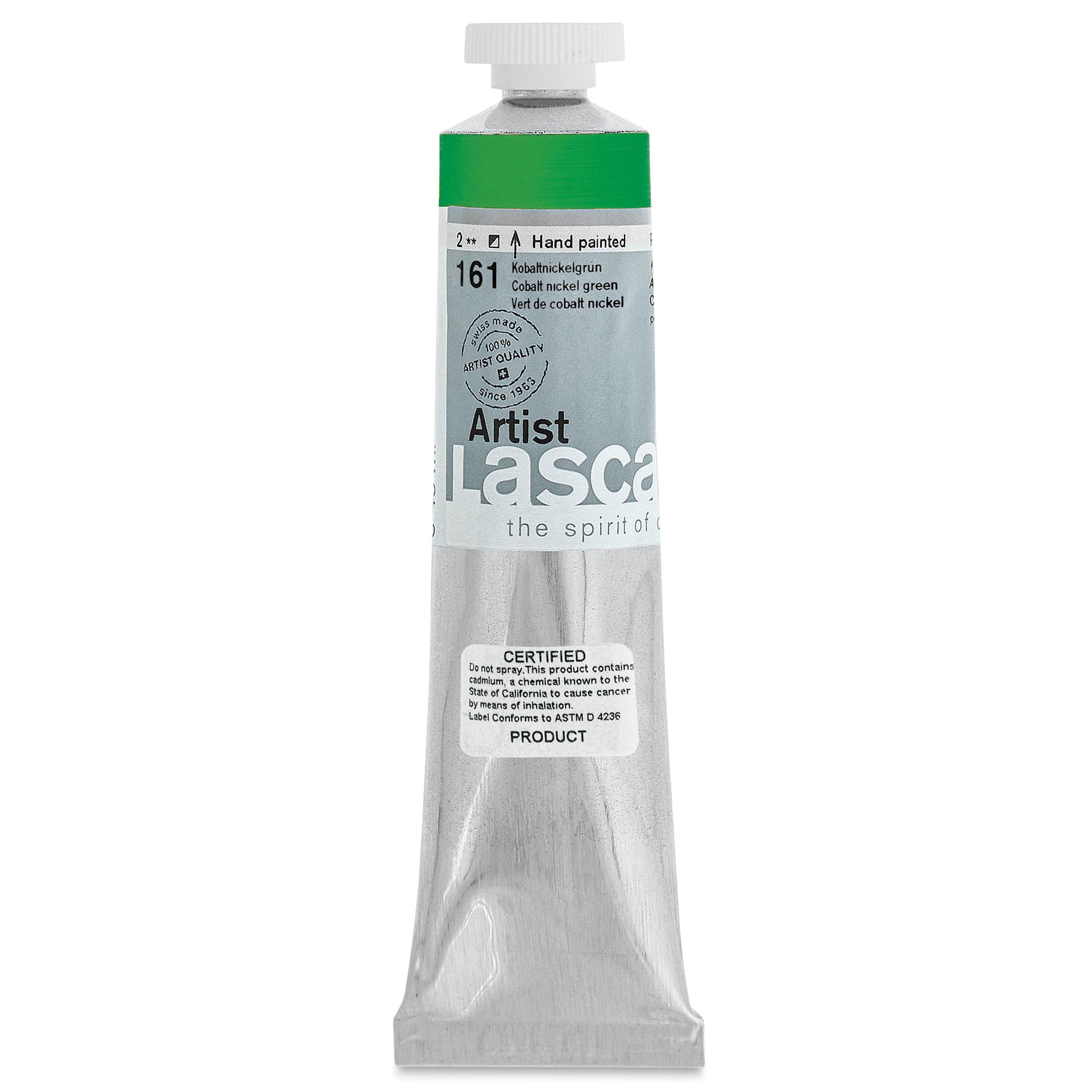 Lascaux Artist Acrylics - Cobalt Nickel Green, 45 ml tube