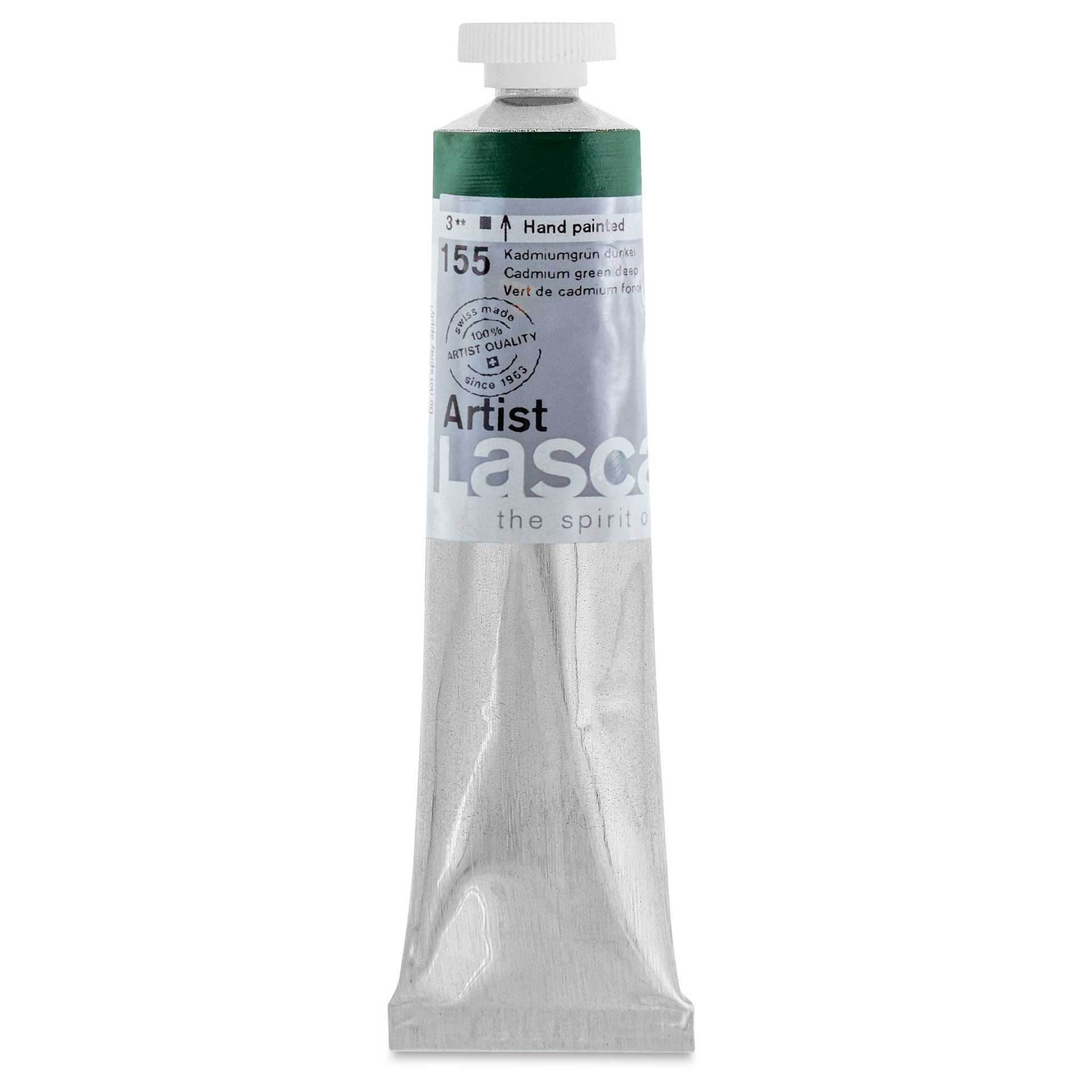 Lascaux Artist Acrylics - Cadmium Green Deep, 45 ml tube