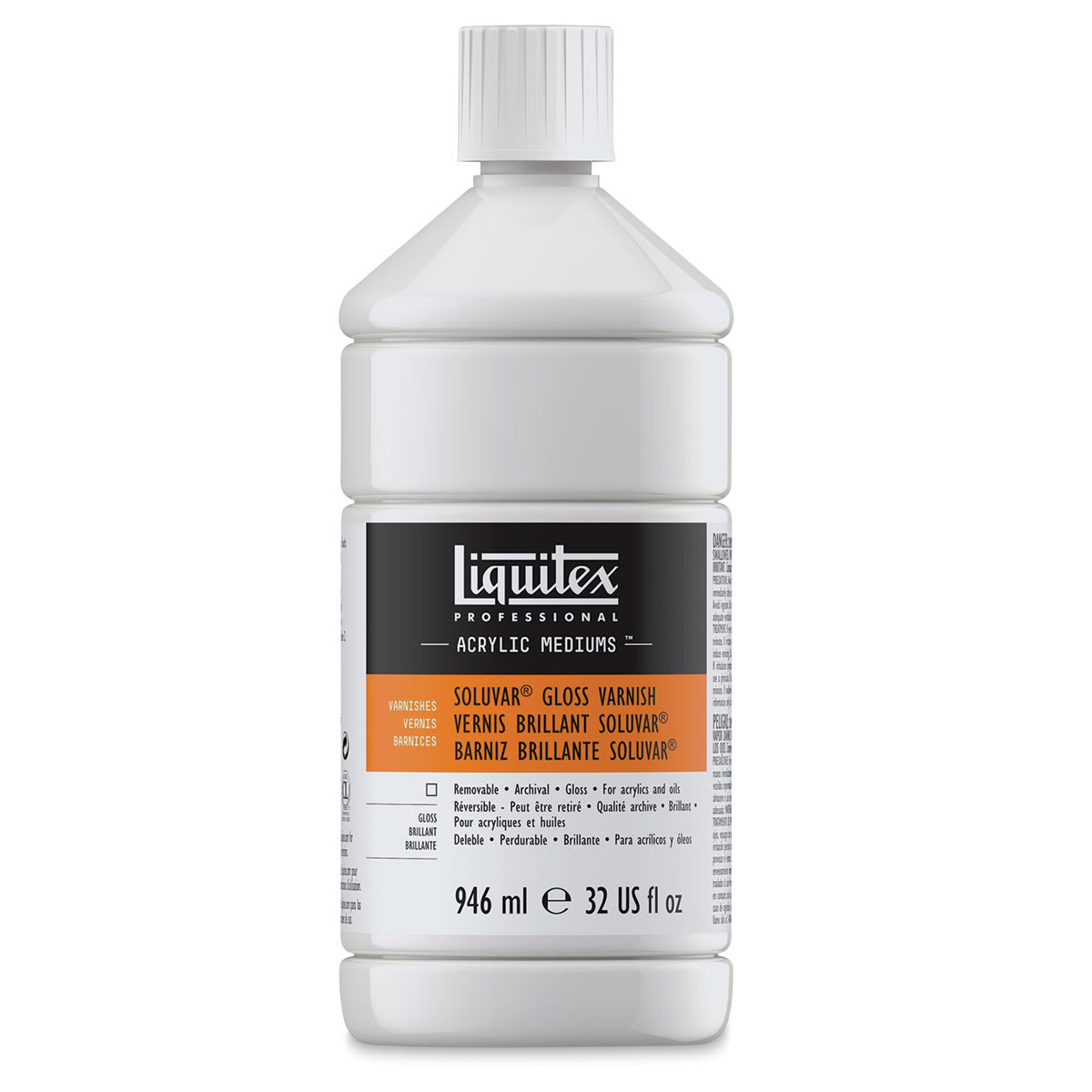 Liquitex Soluvar Varnish - Gloss, 32 oz bottle