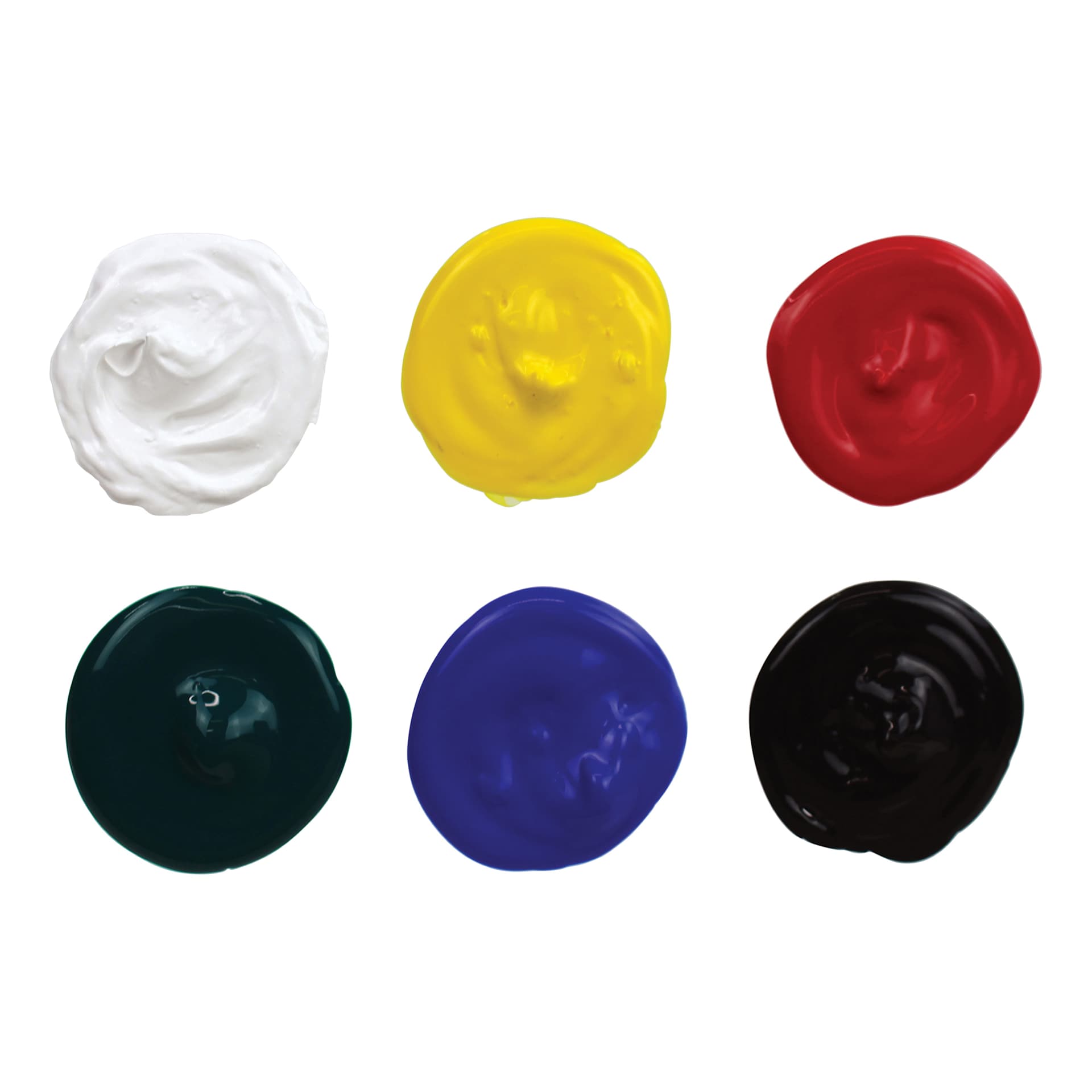Chromacryl Acrylic Essentials - Set of 6, Primary Color blobs