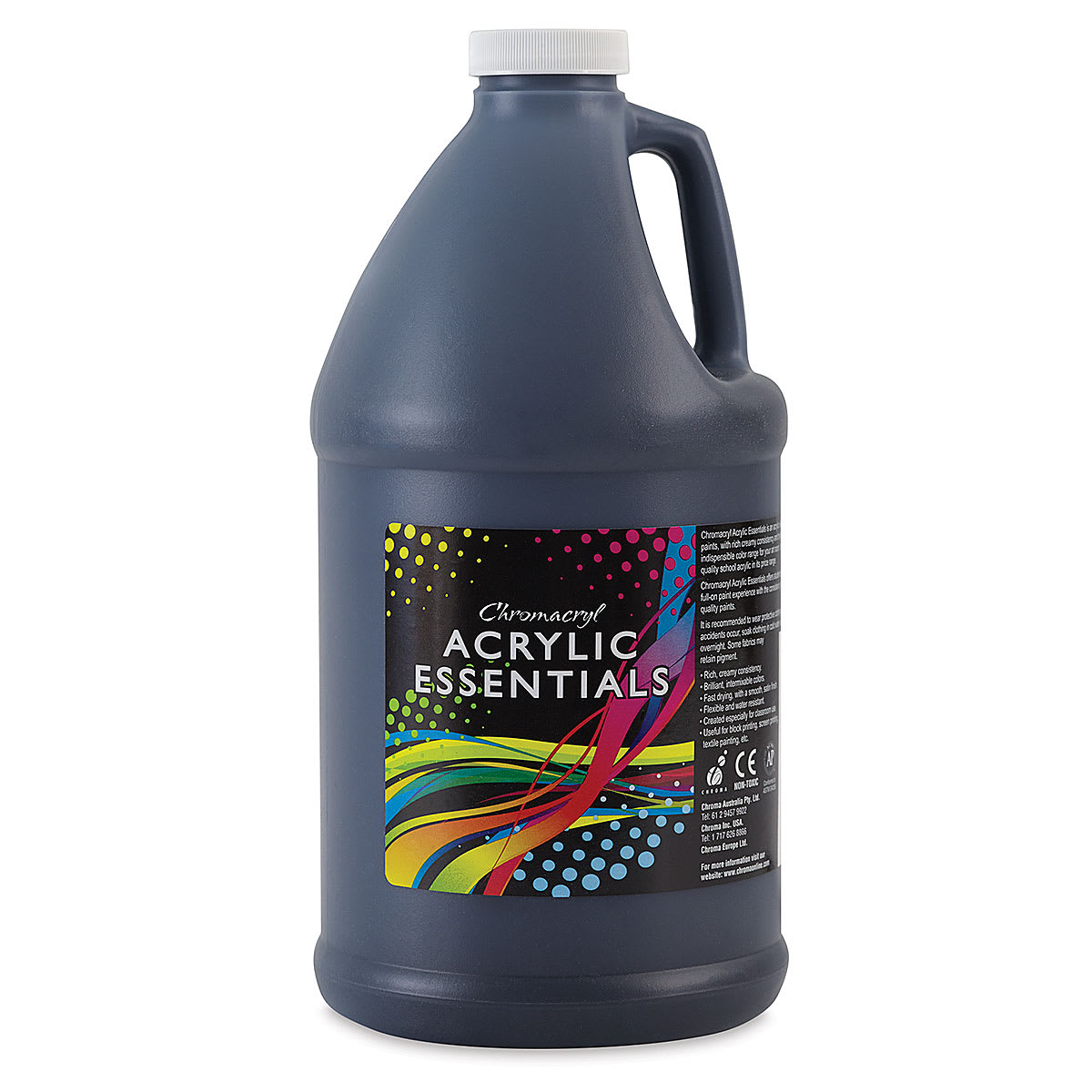 Chromacryl Acrylic Essentials - Black, 2 L