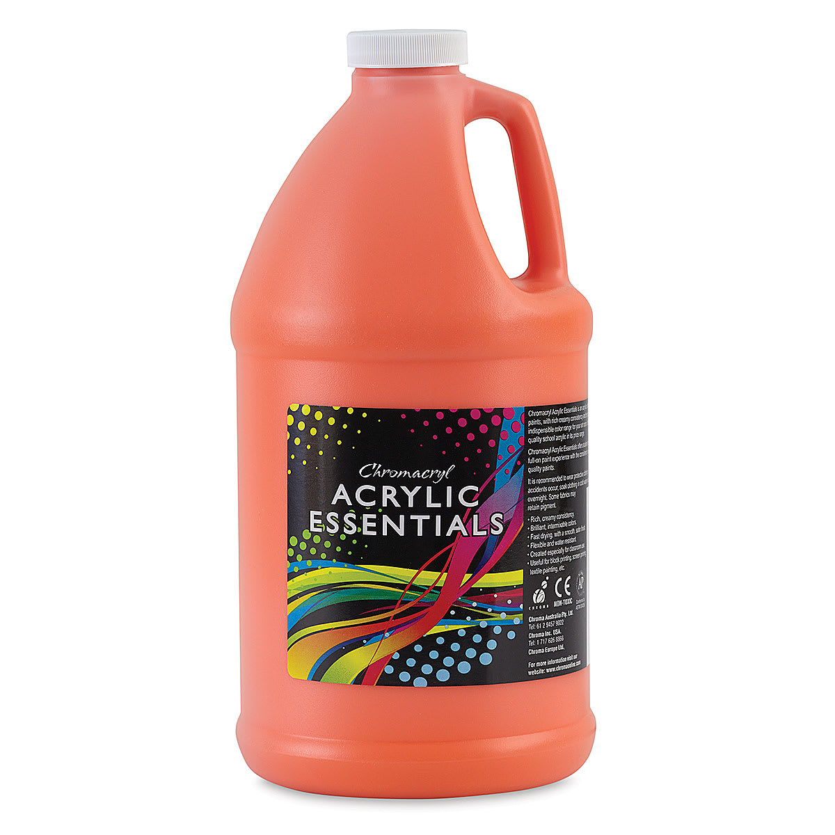 Chromacryl Acrylic Essentials - Orange, 2 L
