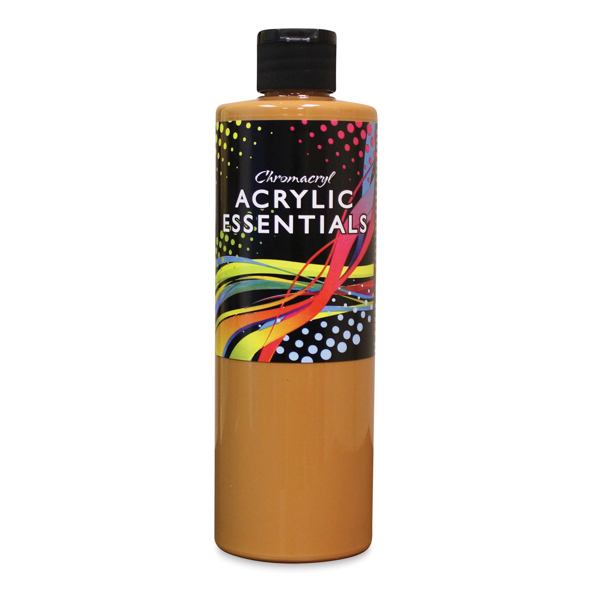 Chromacryl Acrylic Essentials - Raw Sienna, 500 ml bottle