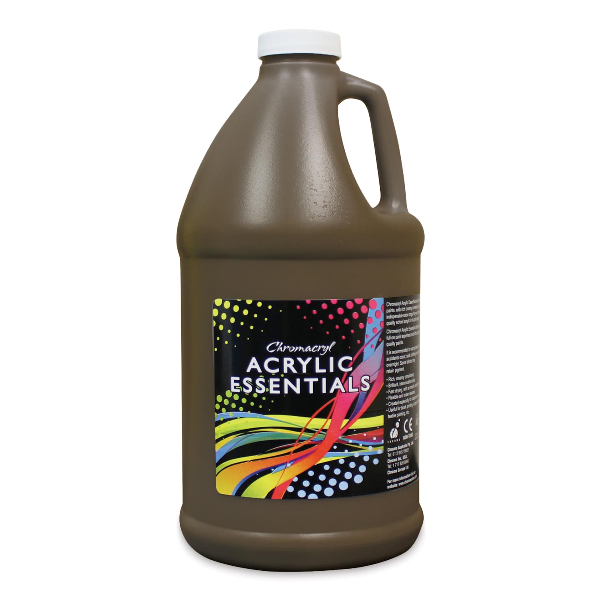 Chromacryl Acrylic Essentials - Raw Umber, 2 L