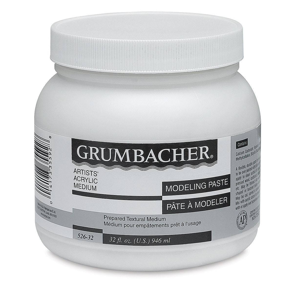 Grumbacher Acrylic Modeling Paste - 32 oz, Jar