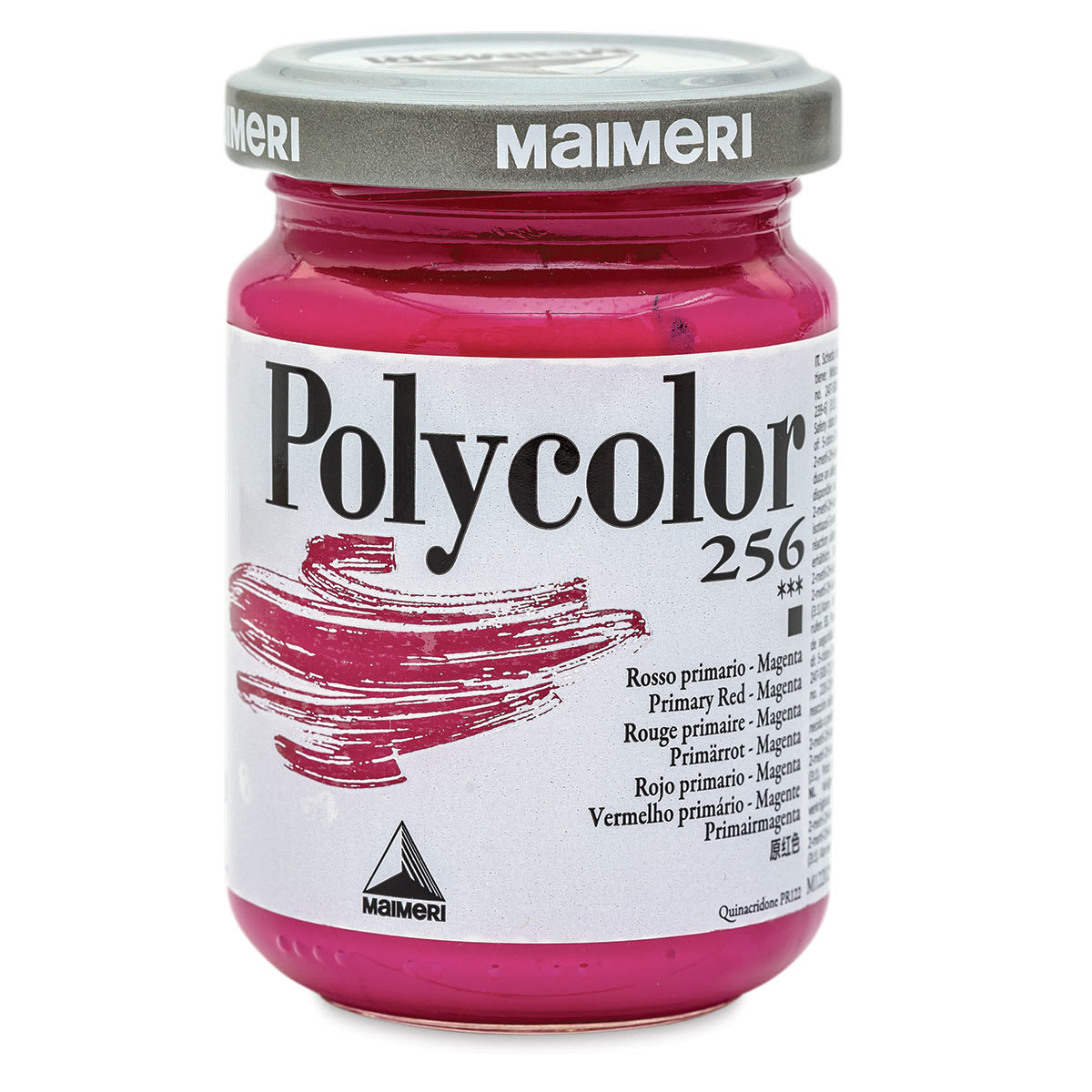 Maimeri Polycolor Vinyl Paints - Primary Red - Magenta, 140 ml Jar