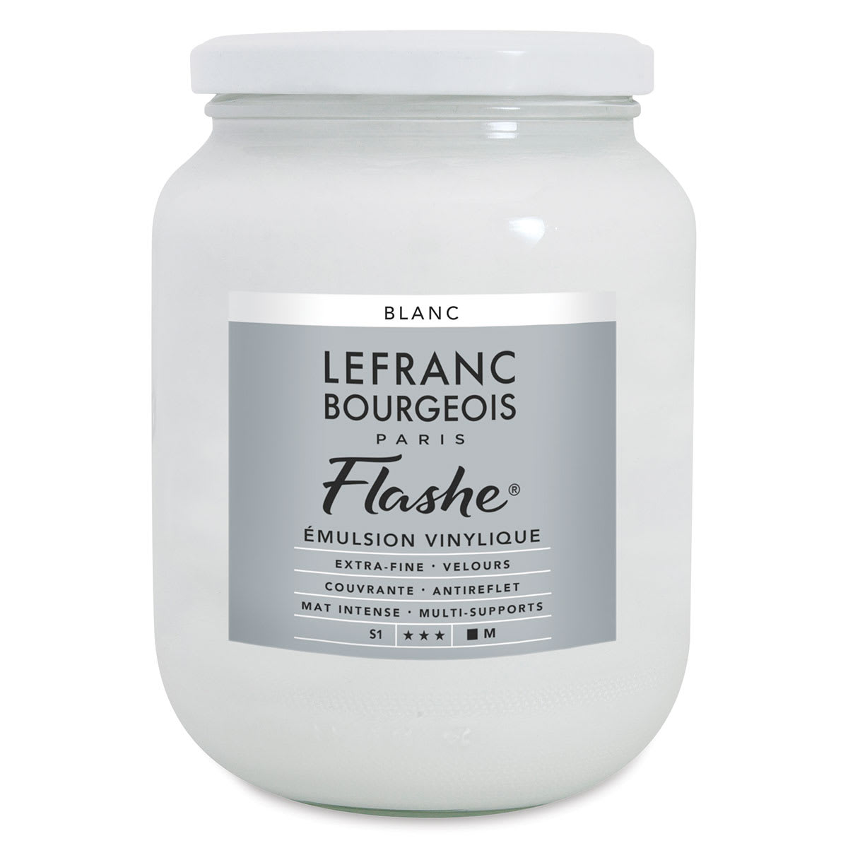 Lefranc & Bourgeois Flashe Vinyl Paint - Front of 750 ml White Jar Lefranc & Bourgeois Flashe Vinyl Paint - Front of 750 ml White Jar
