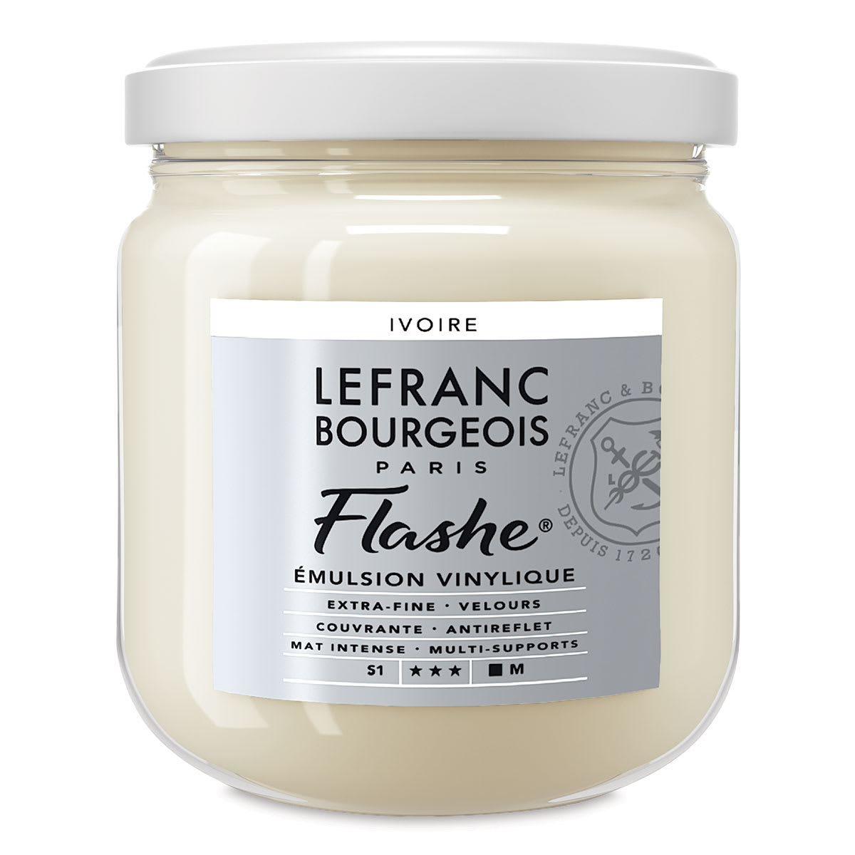 Lefranc & Bourgeois Flashe Vinyl Paint -  Ivory, 400 ml jar