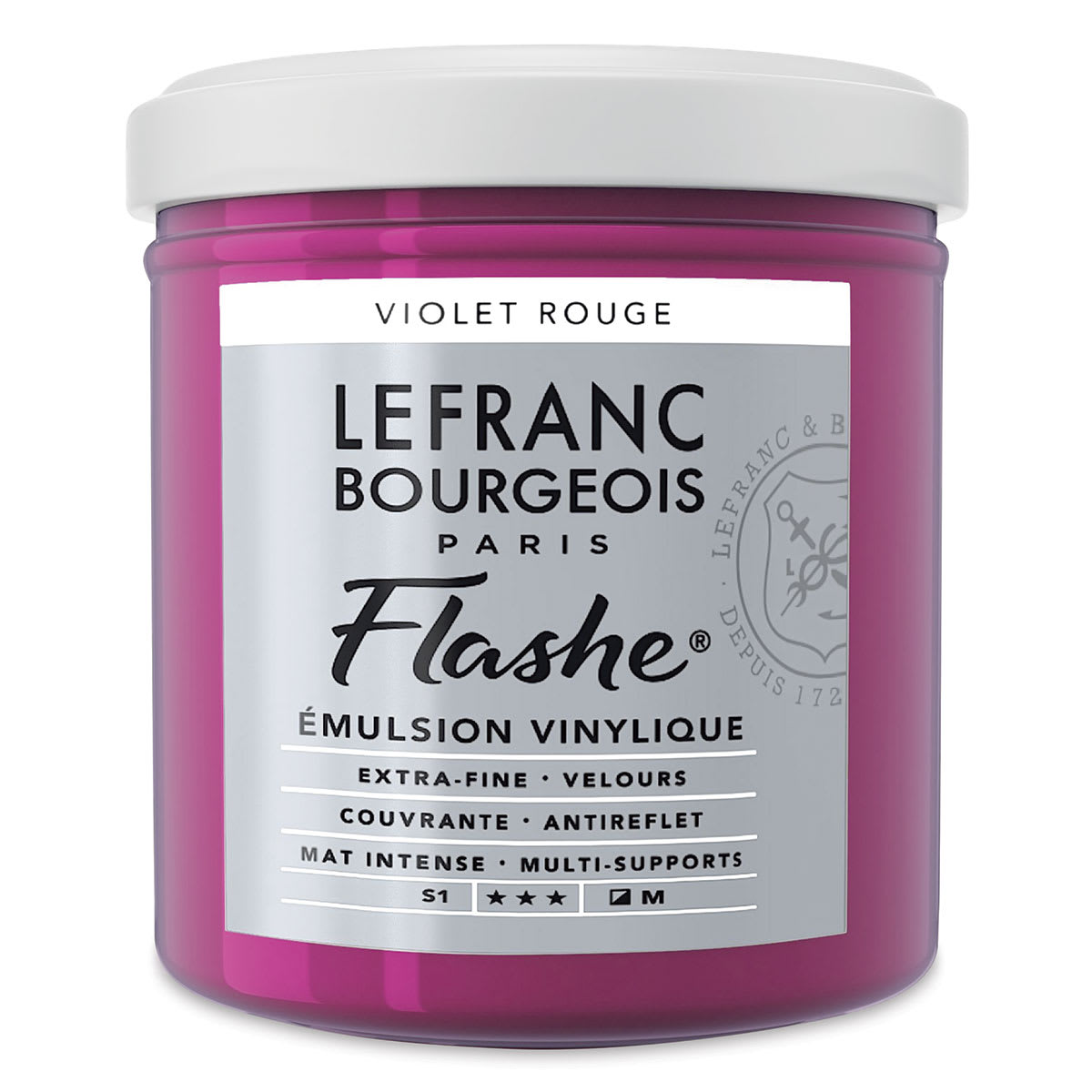 Lefranc & Bourgeois Flashe Vinyl Paint - Red Violet, 125 ml jar