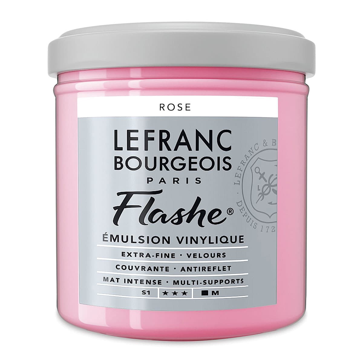 Lefranc & Bourgeois Flashe Vinyl Paint - Rose, 125 ml jar