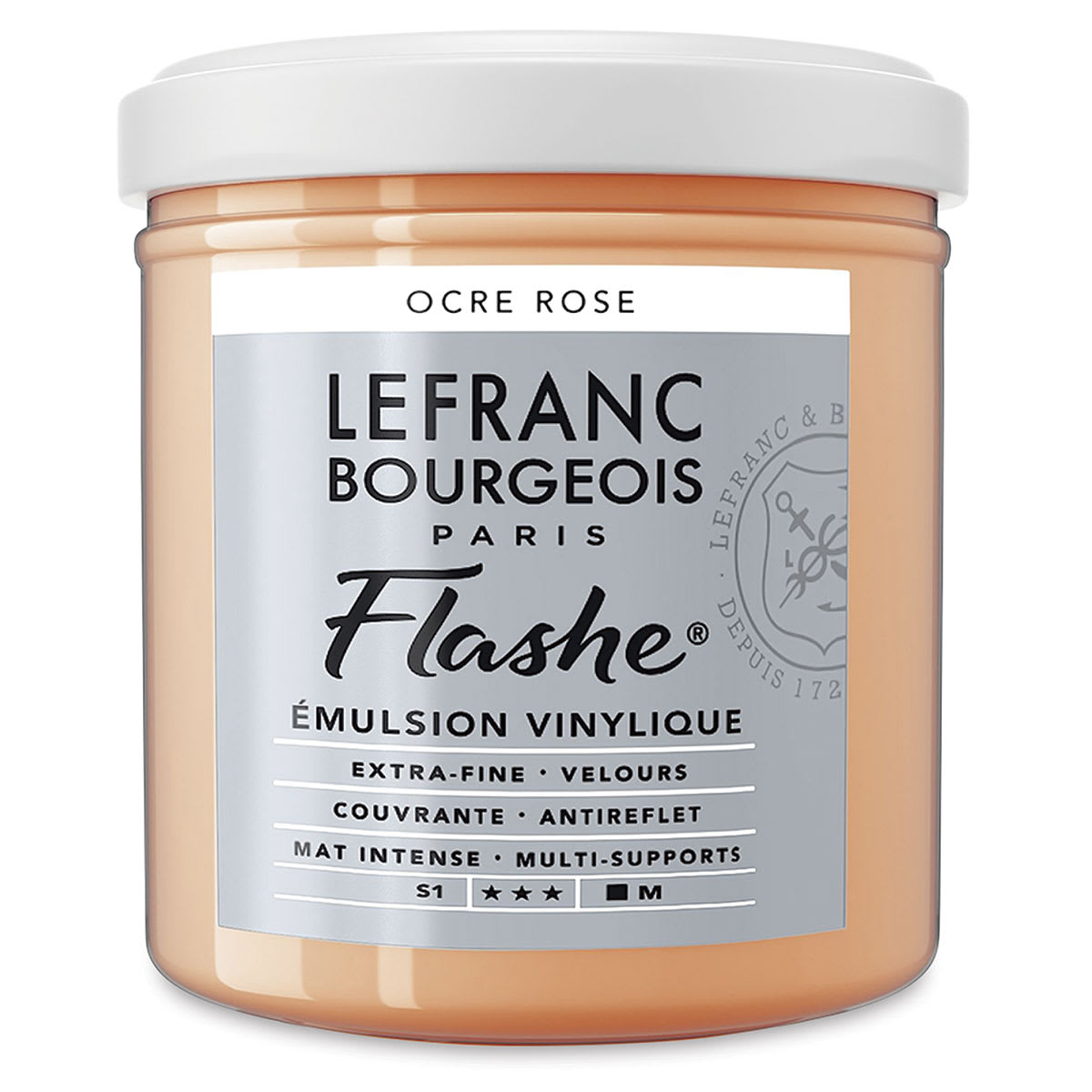 Lefranc & Bourgeois Flashe Vinyl Paint - Rose Ochre, 125 ml jar