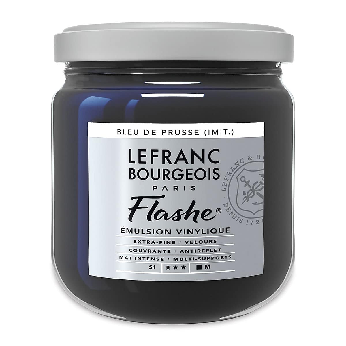 Lefranc & Bourgeois Flashe Vinyl Paint - Prussian Blue Hue, 400 ml jar