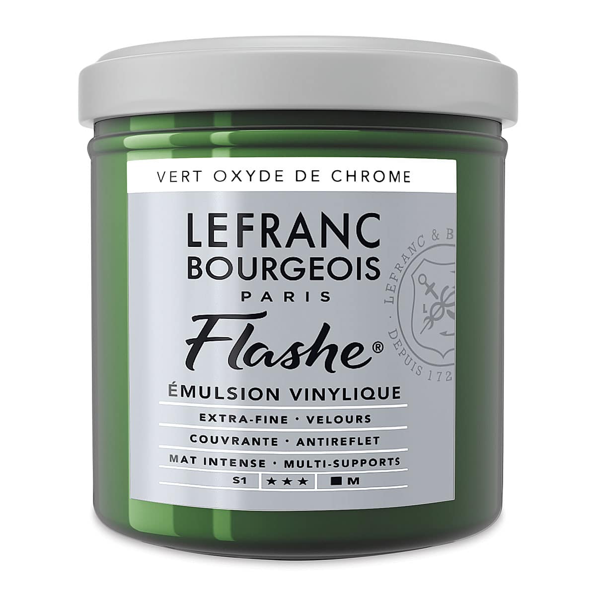 Lefranc & Bourgeois Flashe Vinyl Paint - Chromium Oxide Green, 125 ml jar