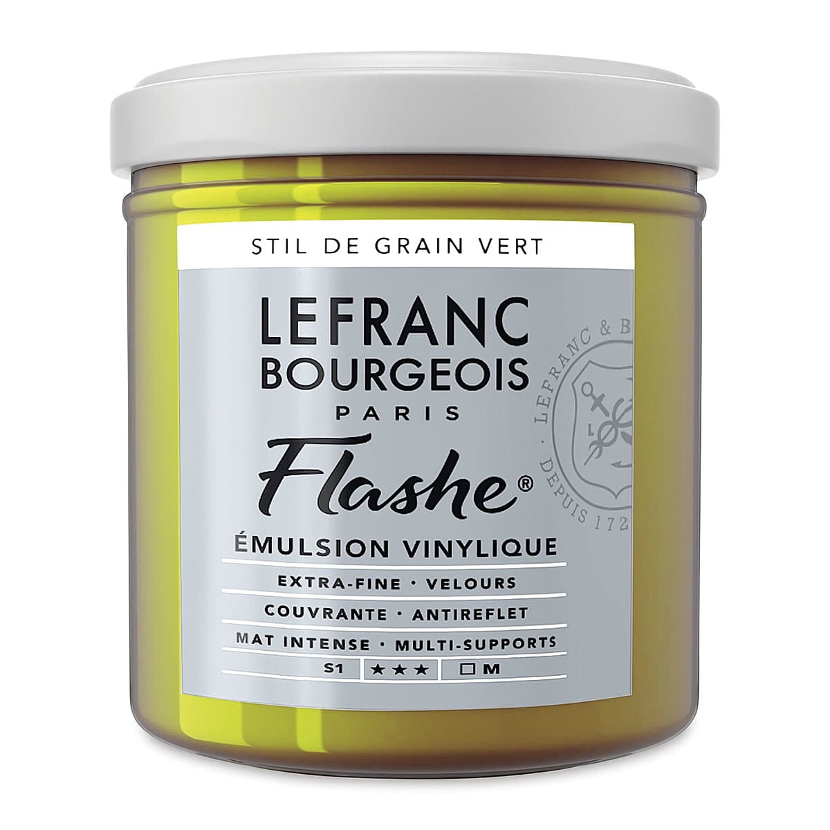 Lefranc & Bourgeois Flashe Vinyl Paint - Stil de Grain Green, 125 ml jar