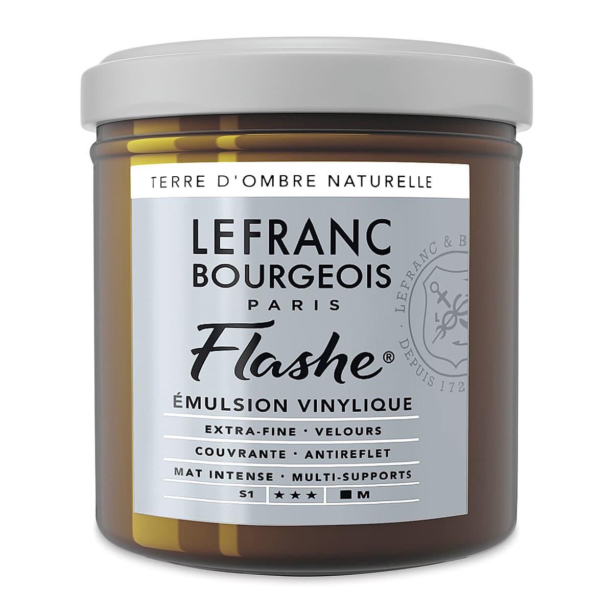 Lefranc & Bourgeois Flashe Vinyl Paint - Raw Umber, 125 ml jar
