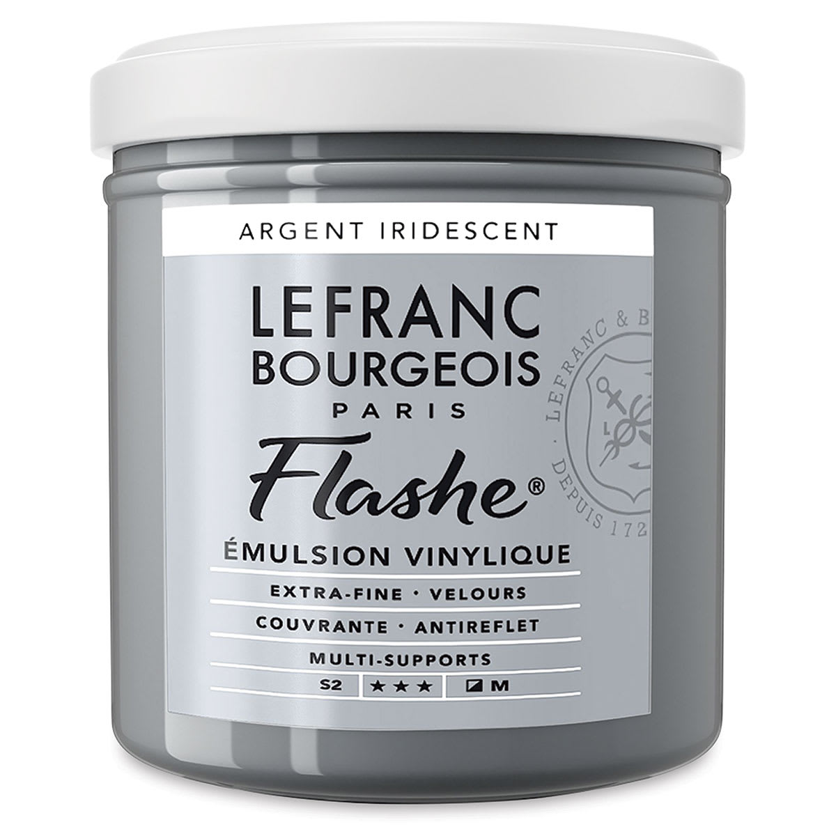 Lefranc & Bourgeois Flashe Vinyl Paint - 125 ml, Silver