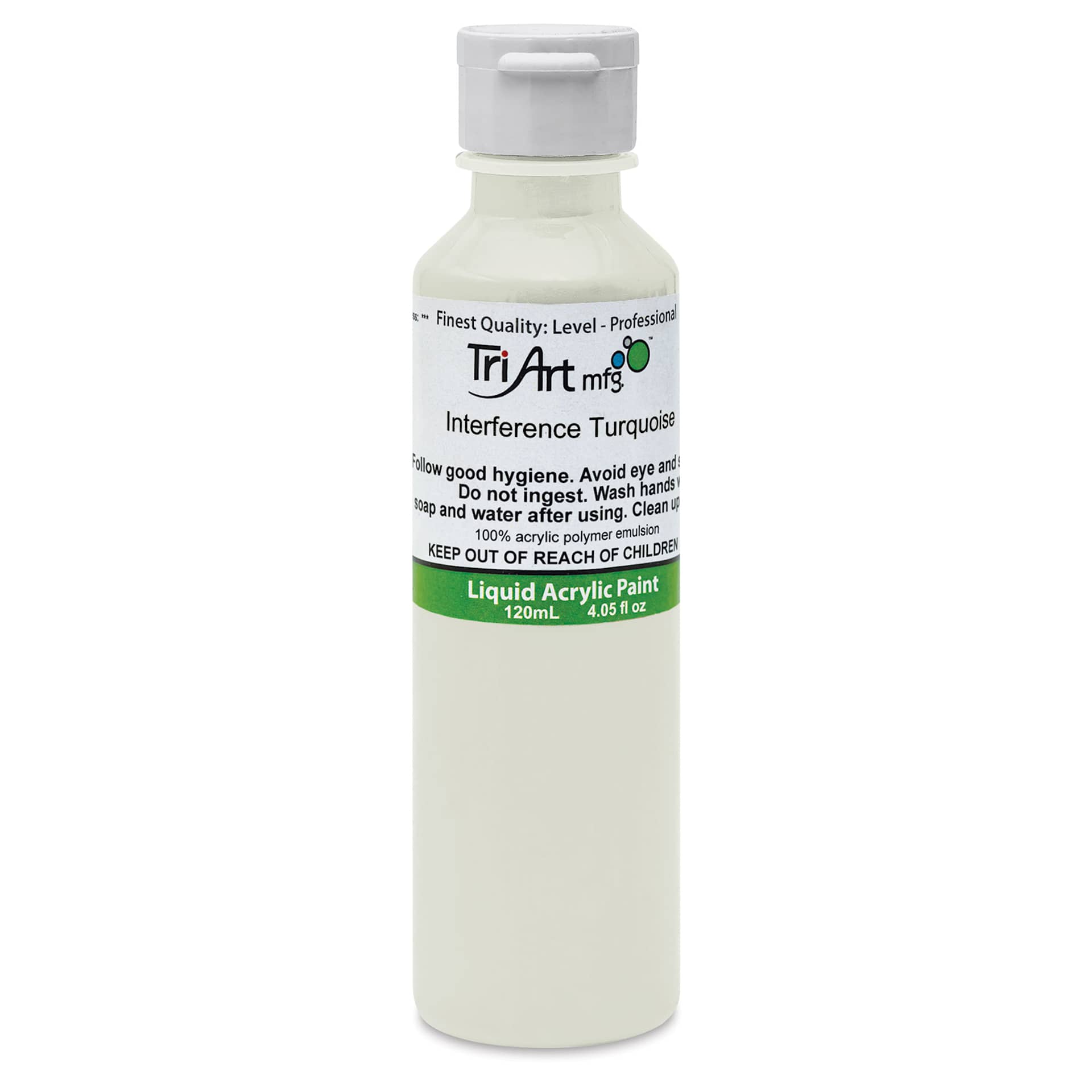 Tri-Art Liquid Artist Acrylics - Interference Turquoise, 120 ml bottle