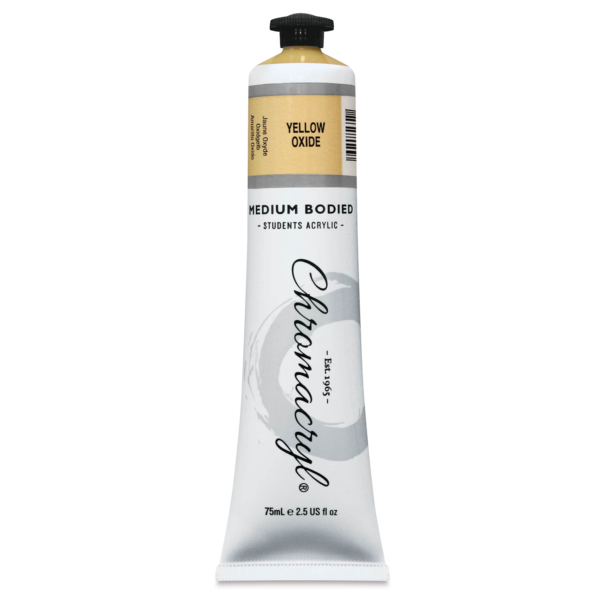 Chromacryl Students' Acrylics - Yellow Oxide, 2.5 oz tube