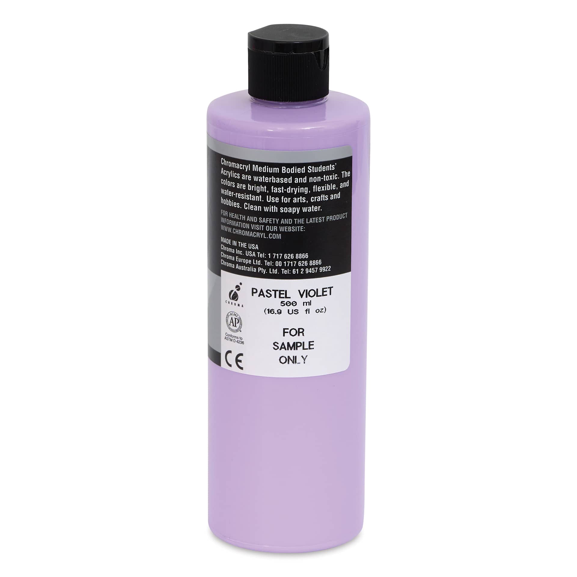 Chromacryl Students' Acrylics - Pastel Violet, 16 oz bottle