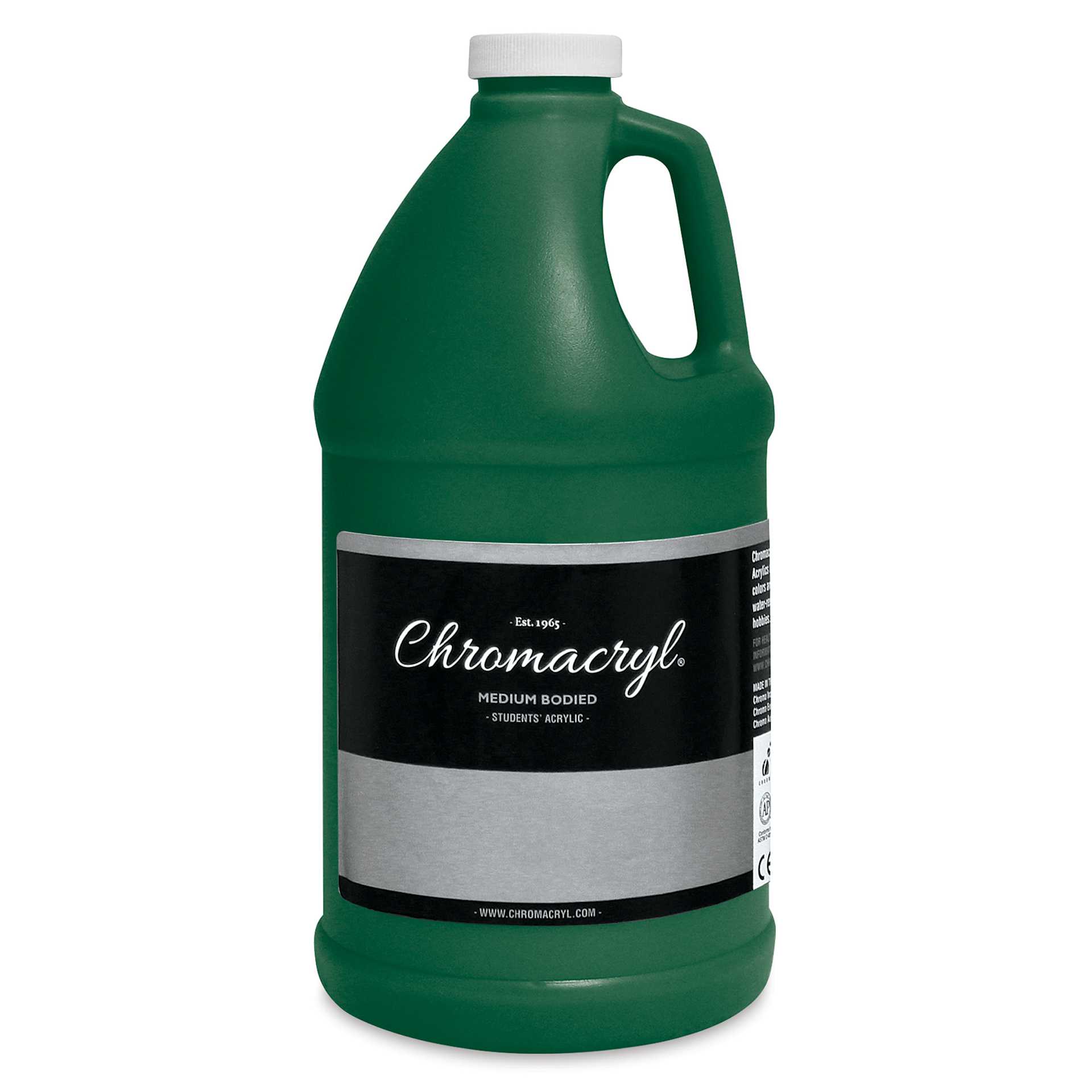 Chromacryl Students' Acrylics - Green Deep, 64 oz bottle