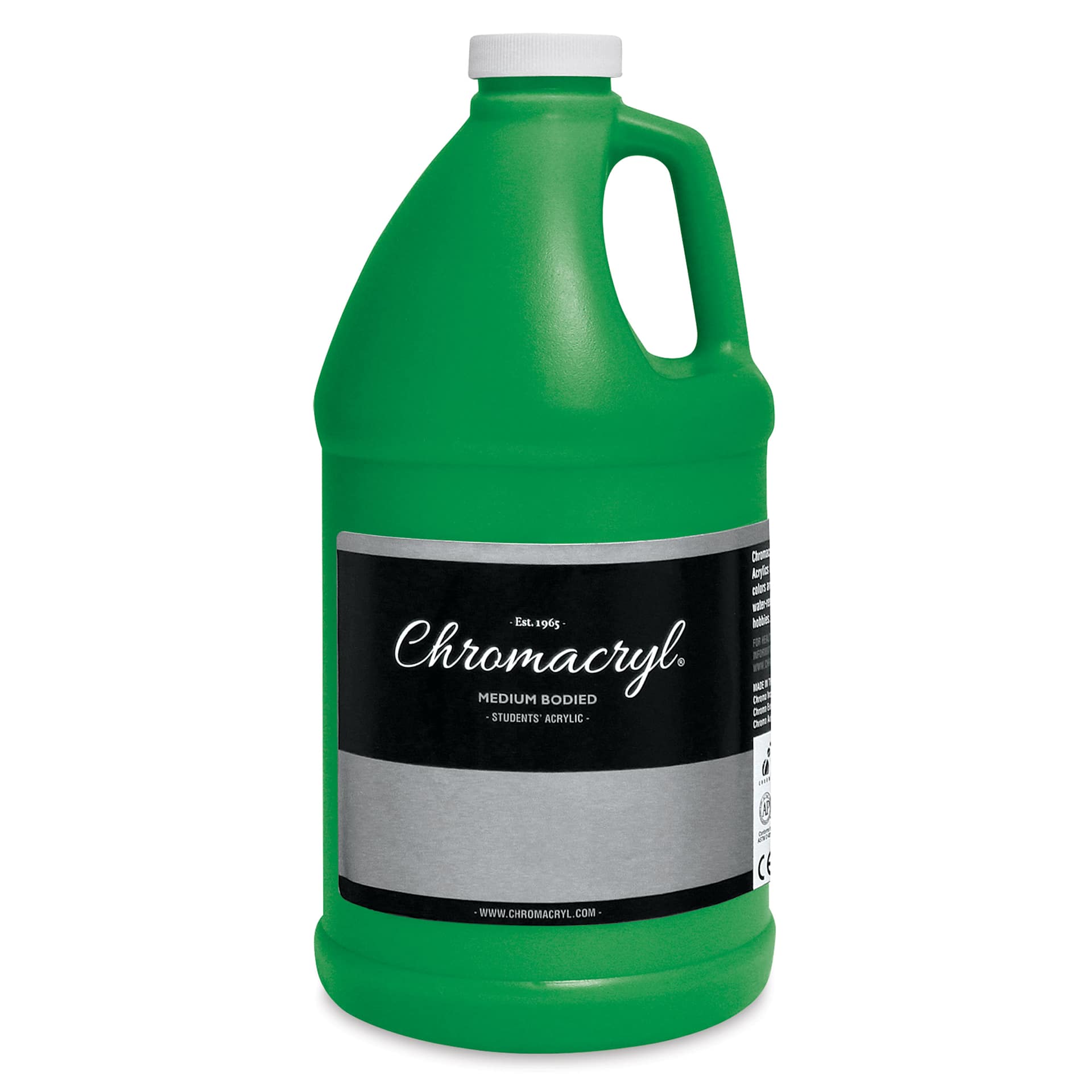Chromacryl Students' Acrylics - Neon Green, 64 oz bottle