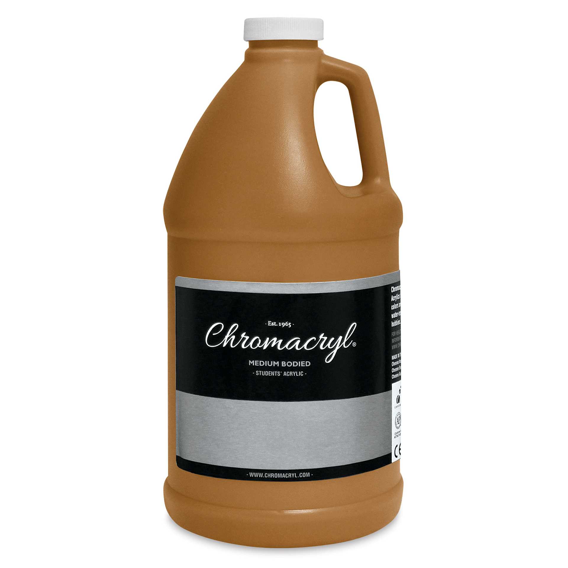 Chromacryl Students' Acrylics - Raw Sienna, 64 oz bottle
