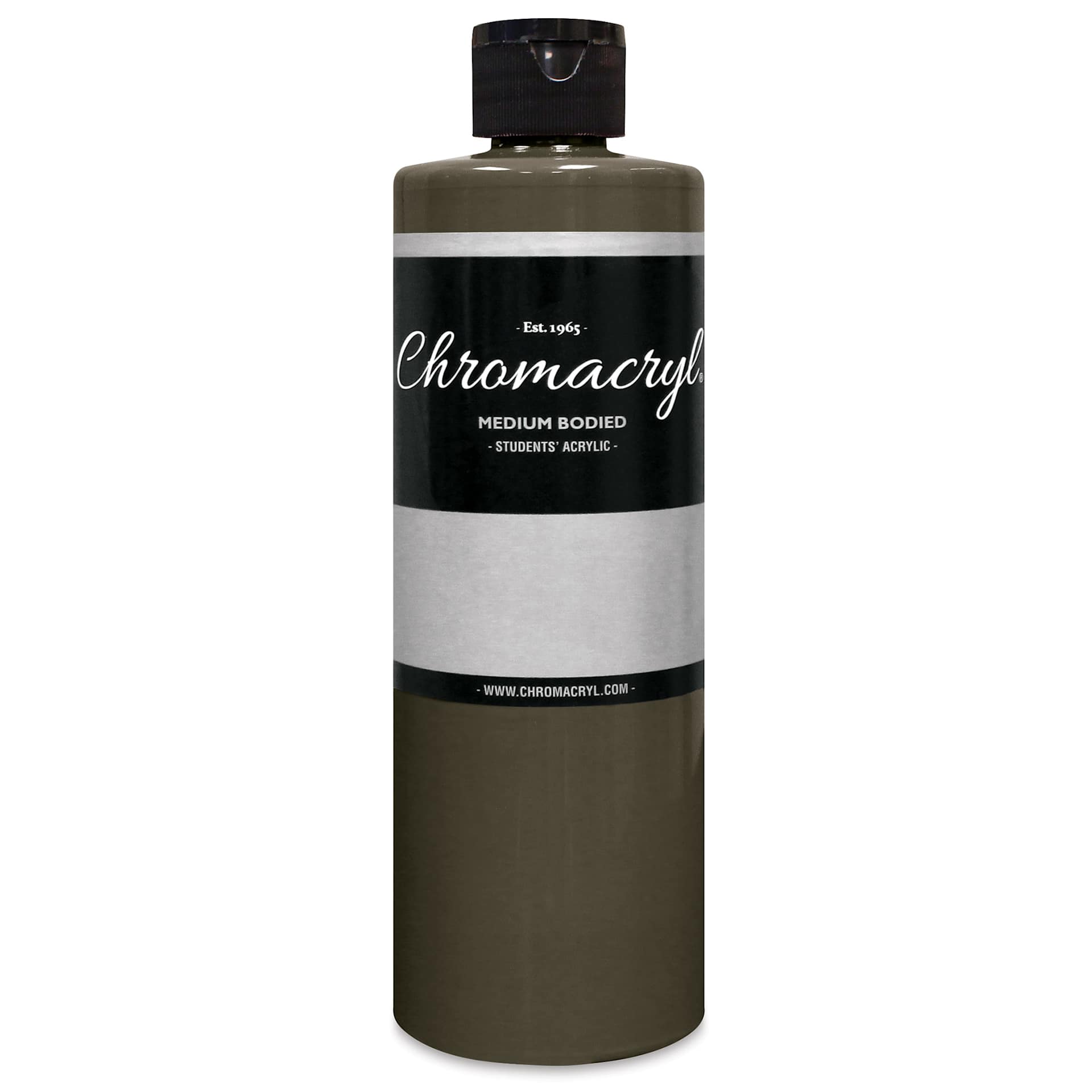 Chromacryl Students' Acrylics - Raw Umber, 16 oz bottle