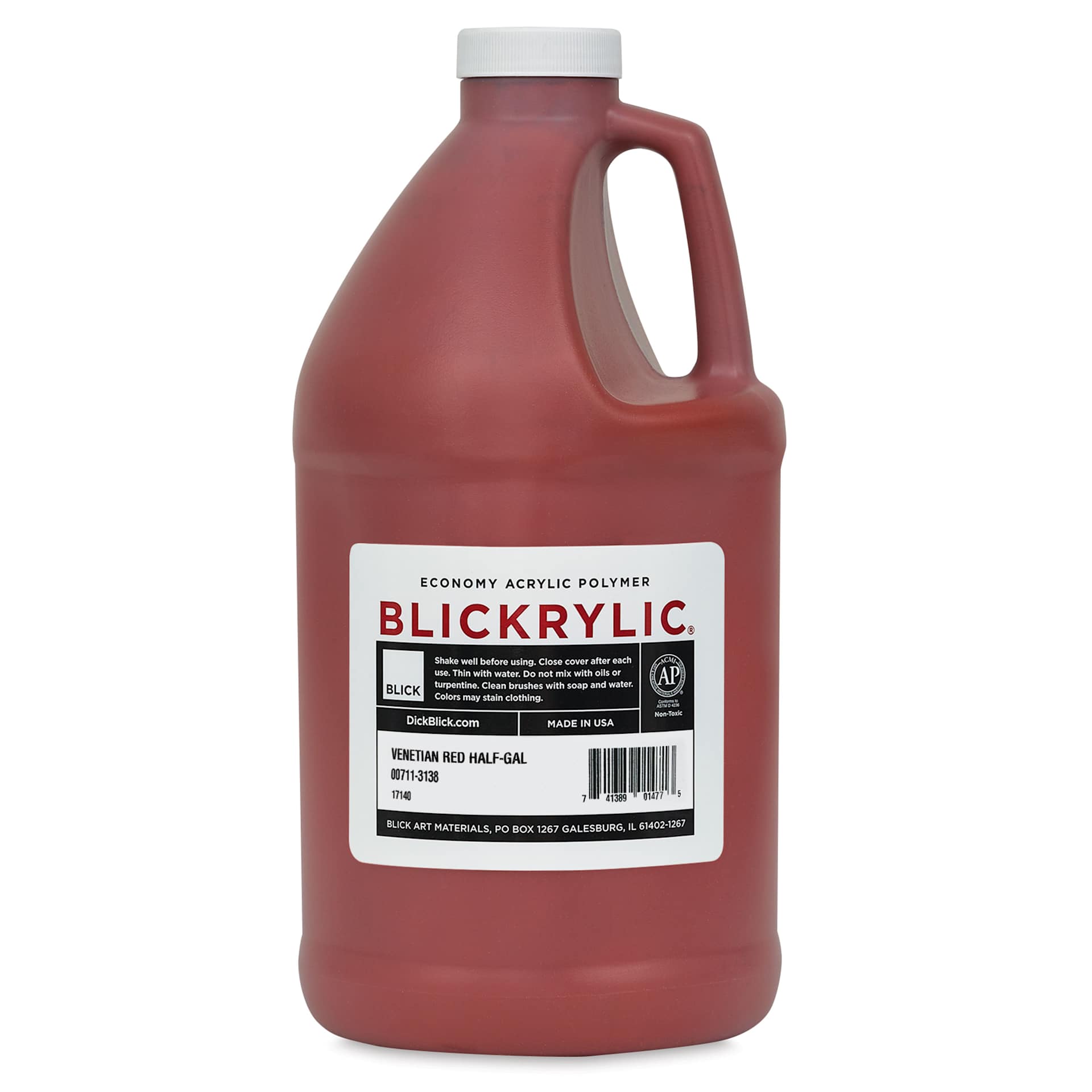 Blickrylic Student Acrylics - Venetian Red, Half Gallon