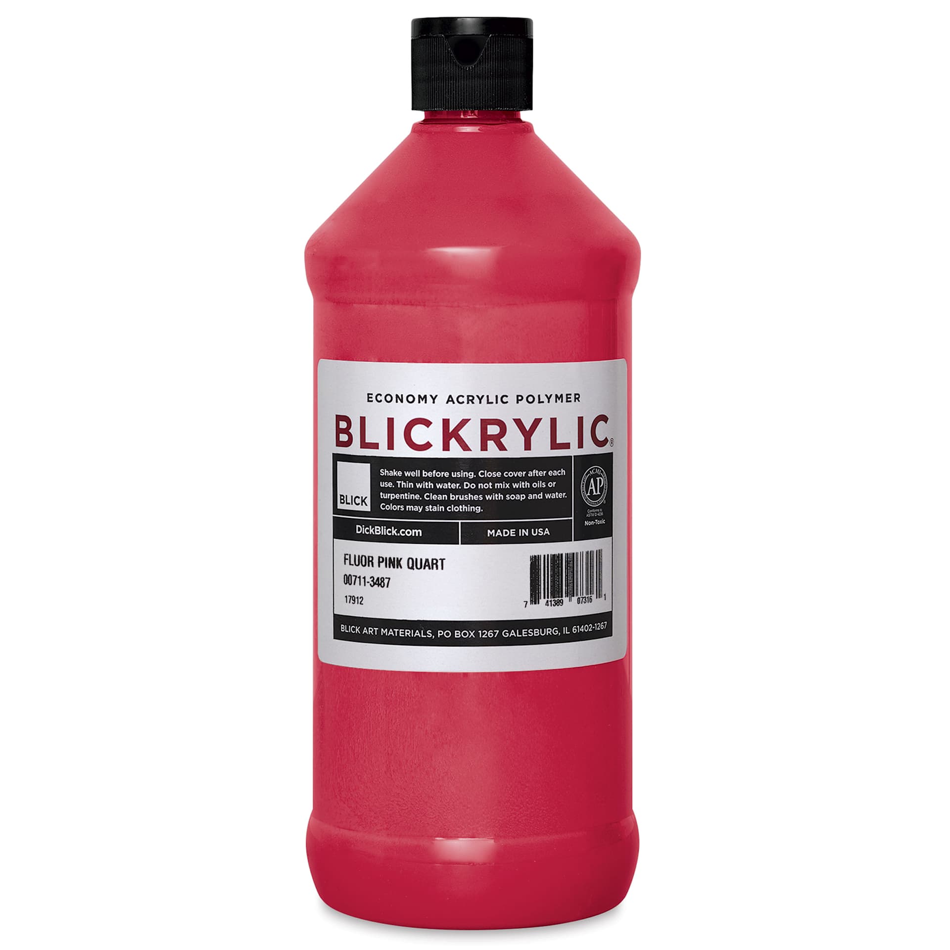 Blickrylic Student Acrylics - Fluorescent Pink, Quart