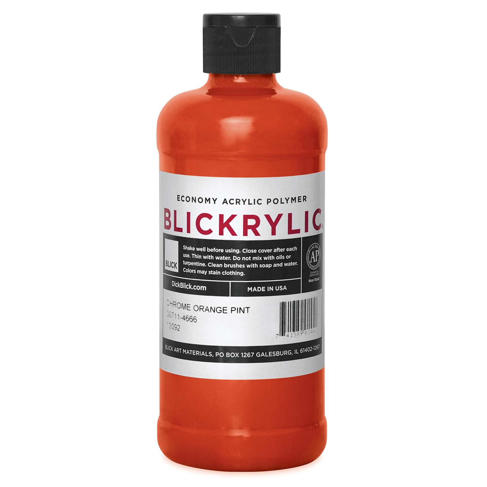 Blickrylic Student Acrylics - Chrome Orange, Pint