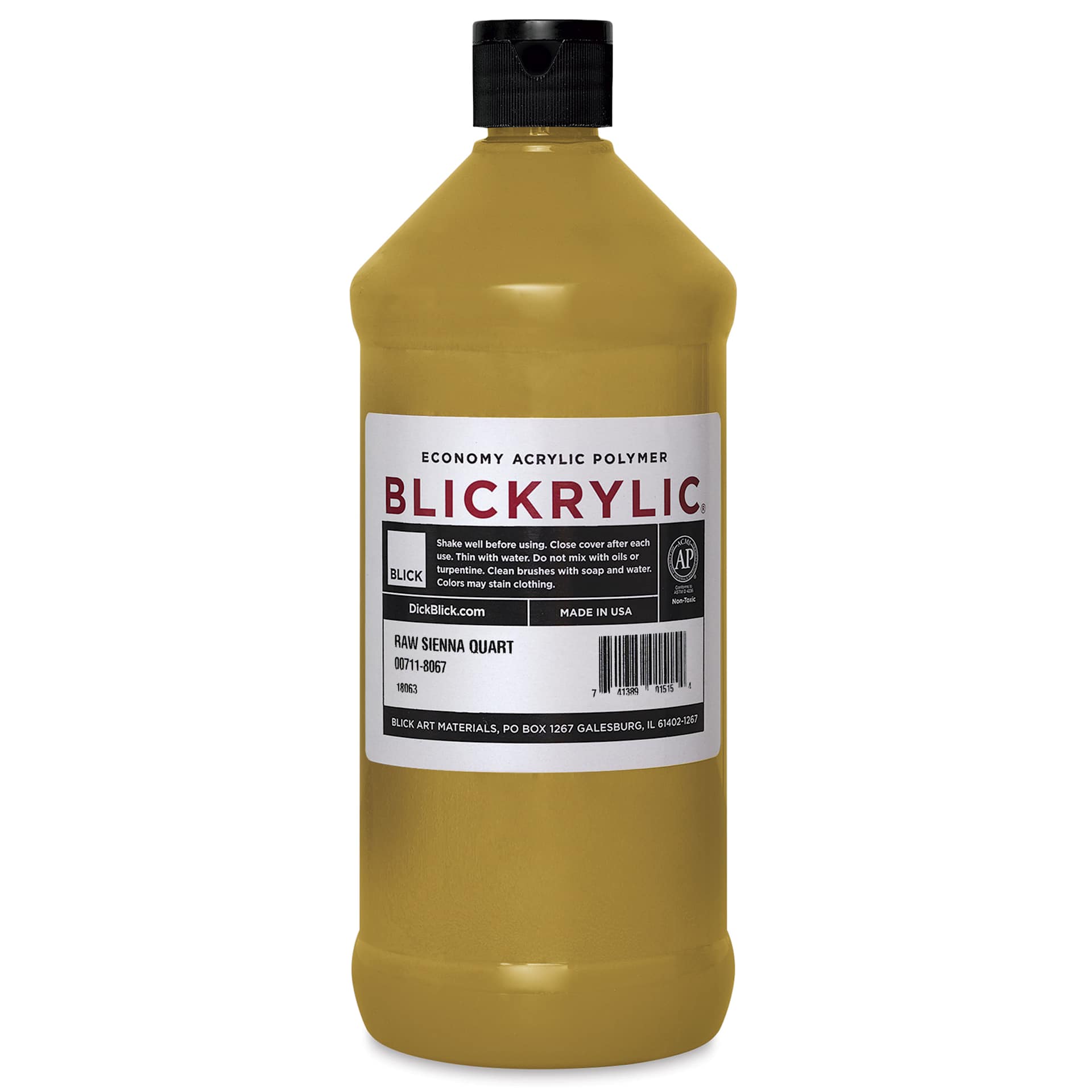Blickrylic Student Acrylics - Raw Sienna, Quart