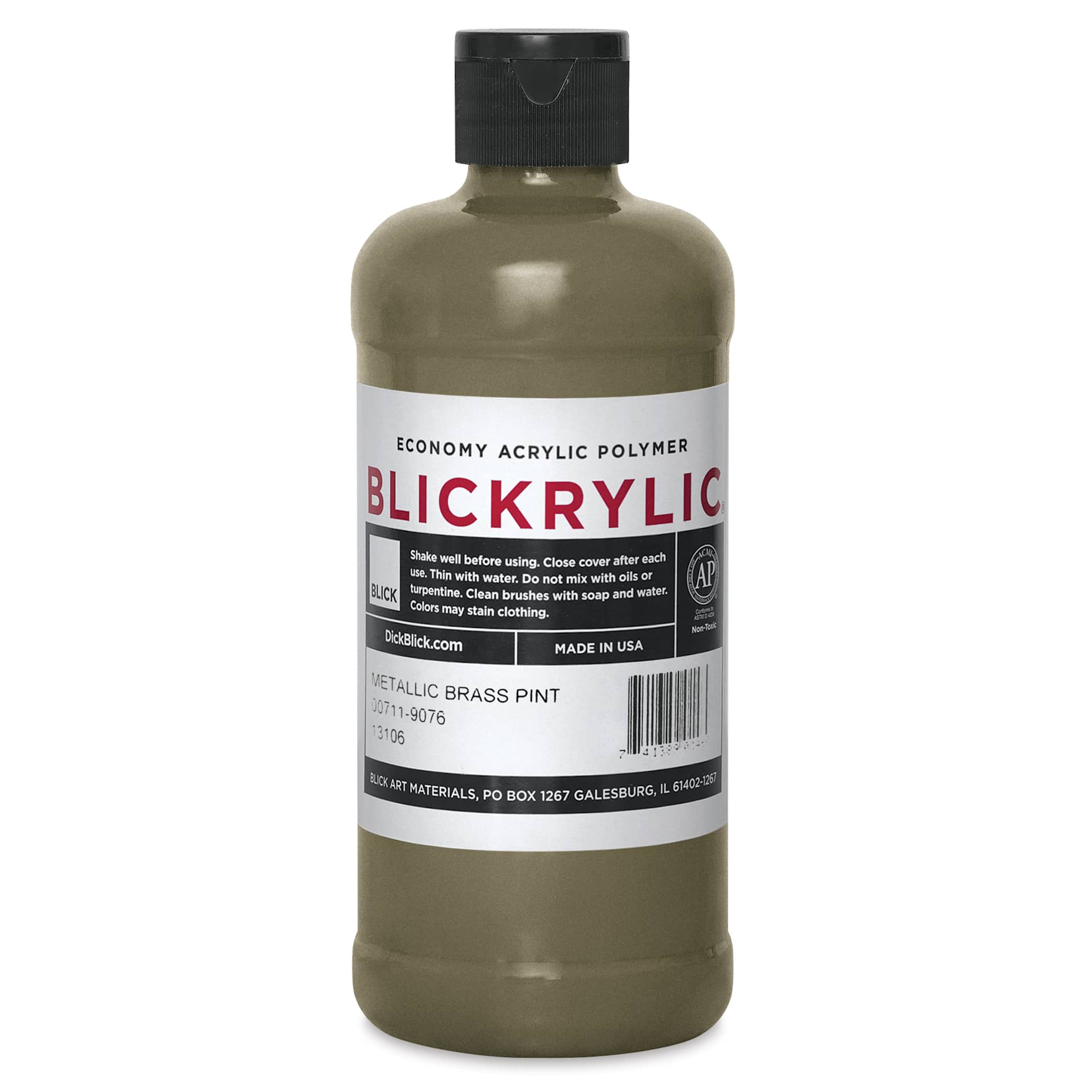 Blickrylic Student Acrylic - Metallic Brass, Pint