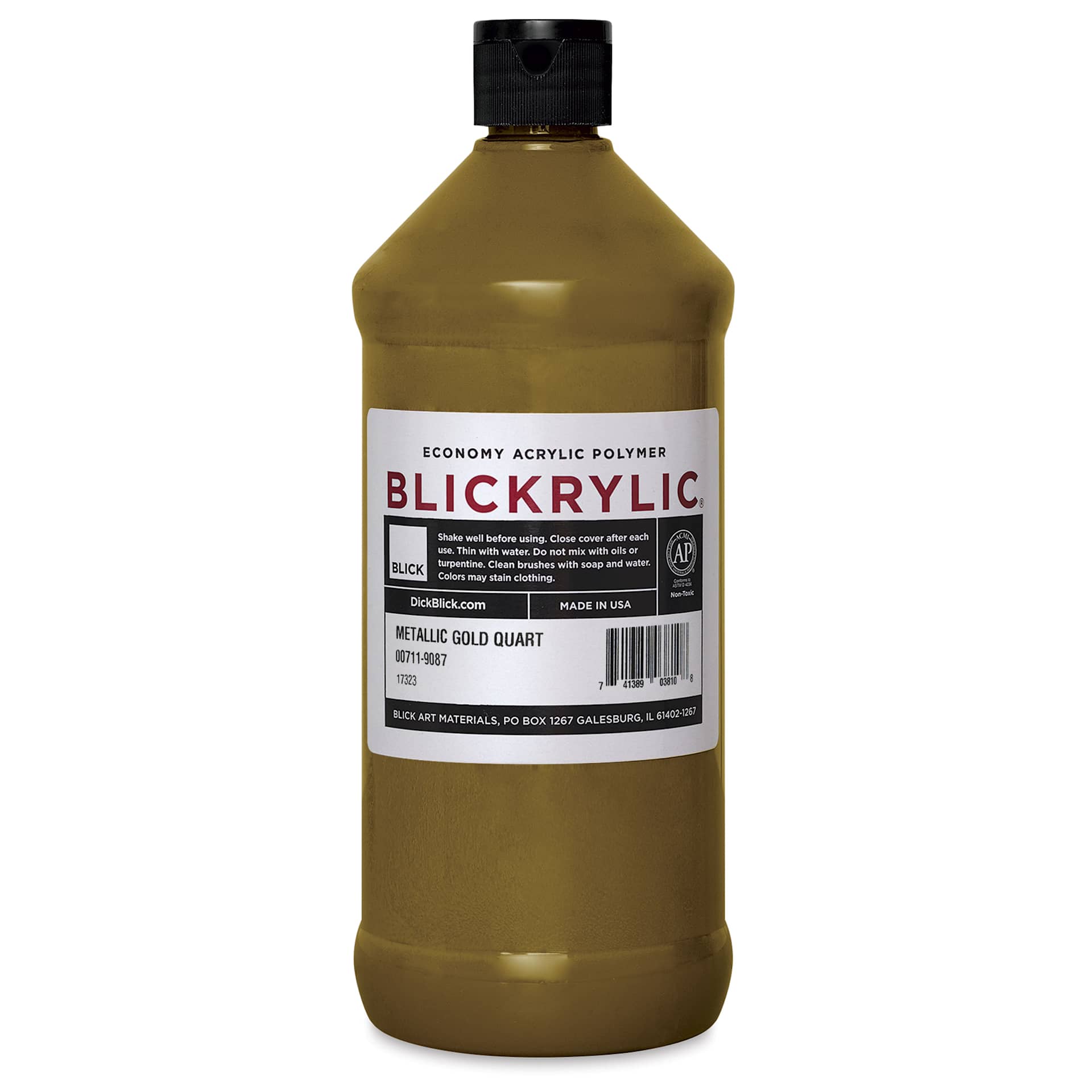 Blickrylic Student Acrylics - Metallic Gold, Quart