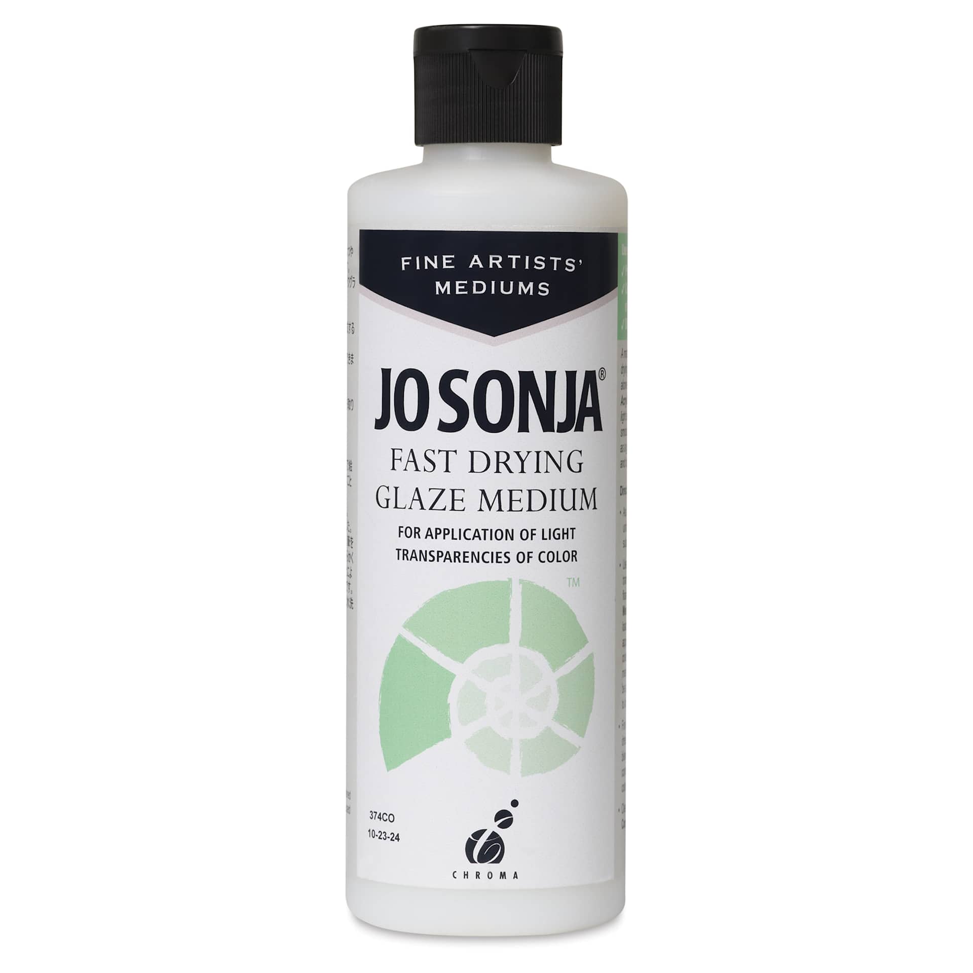 Chroma’s Jo Sonja Fast Drying Glaze Medium - 8 oz bottle - front