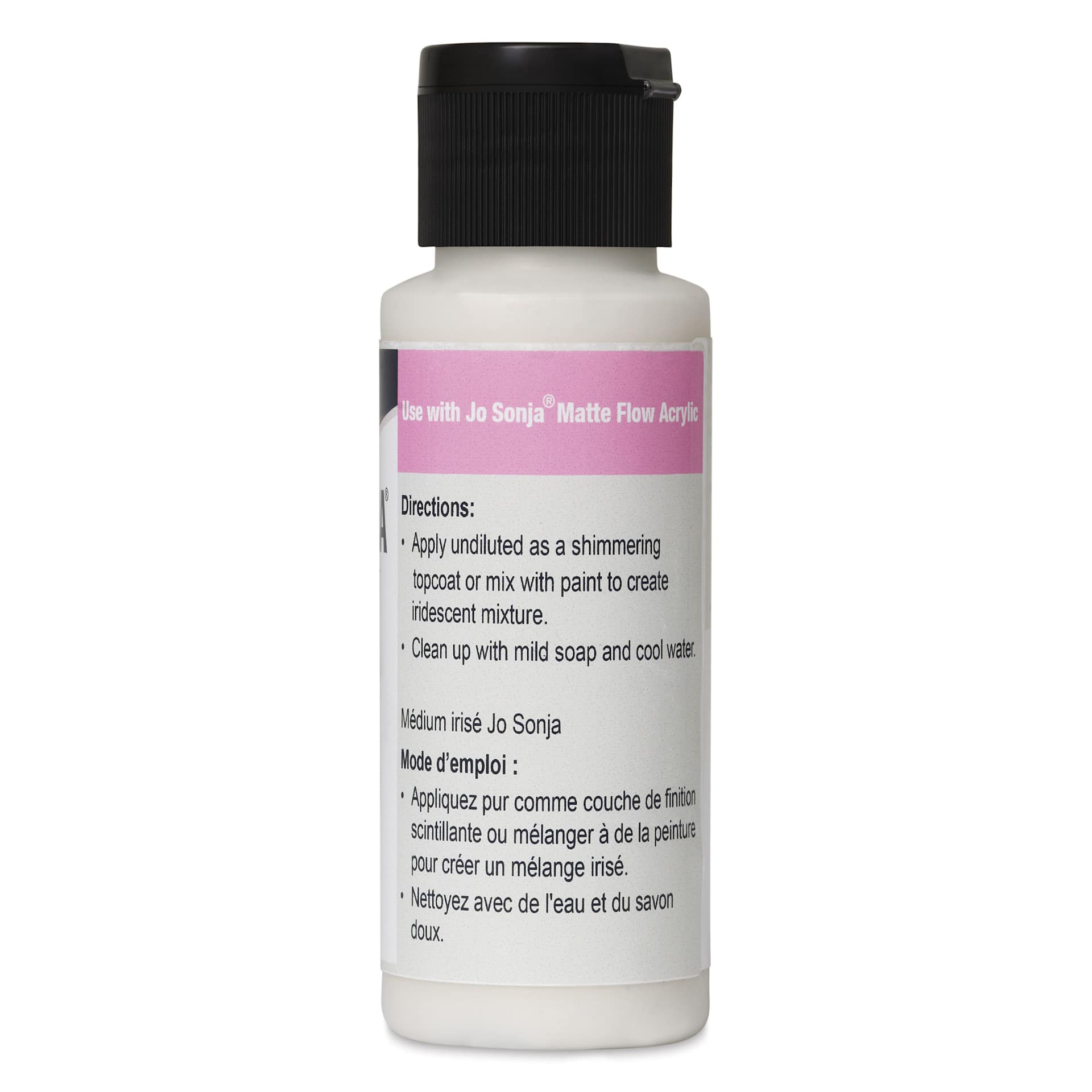 Chroma’s Jo Sonja Artists’ Iridescent Medium - 2 oz bottle - side