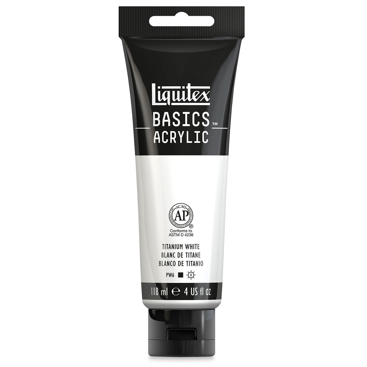 Liquitex Basics - Titanium White, 4 oz tube