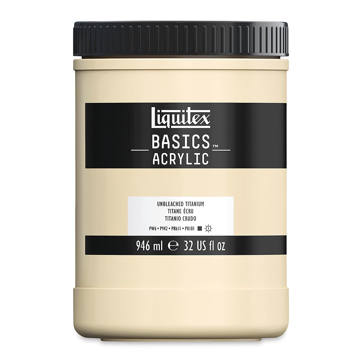 Liquitex Basics - Unbleached Titanium, 32 oz Jar