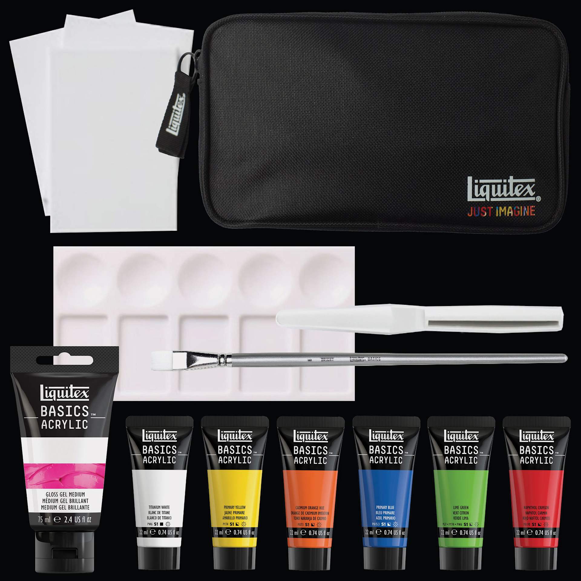Liquitex What Would You Create Basics Acrylic Set - Creator's, Set of 14 contents