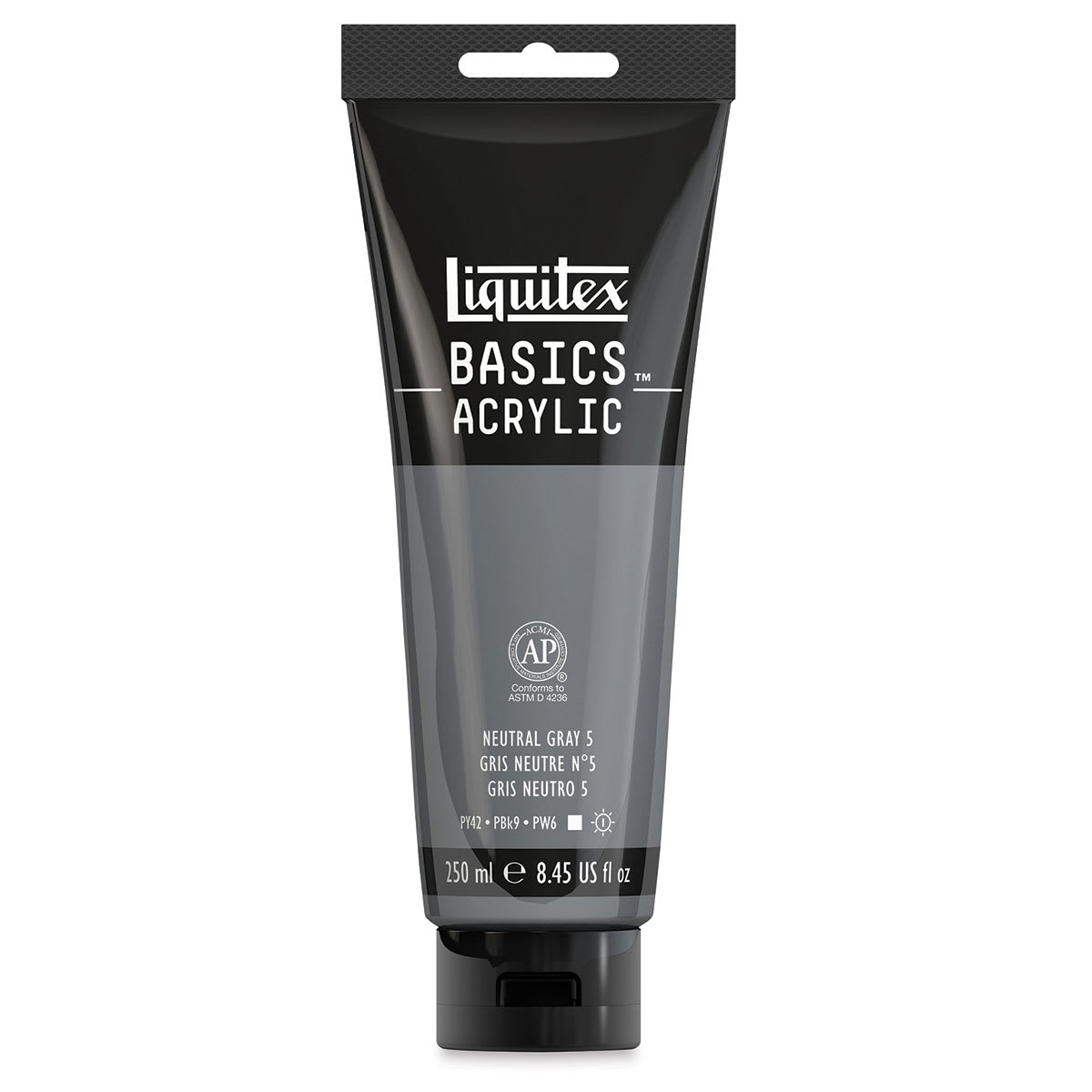 Liquitex Basics - Neutral Gray Value 5, 8.5 oz  tube
