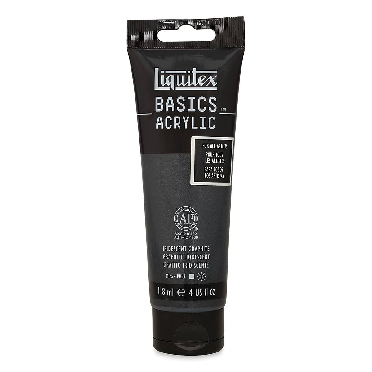 Liquitex Basics - Iridescent Graphite, 4 oz tube