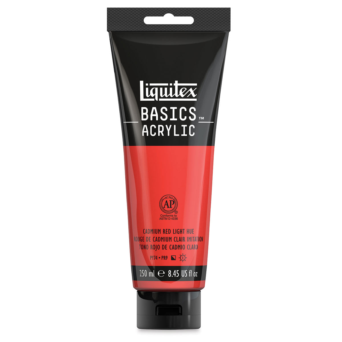Liquitex Basics - Cadmium Red Light Hue, 8.5 oz Tube