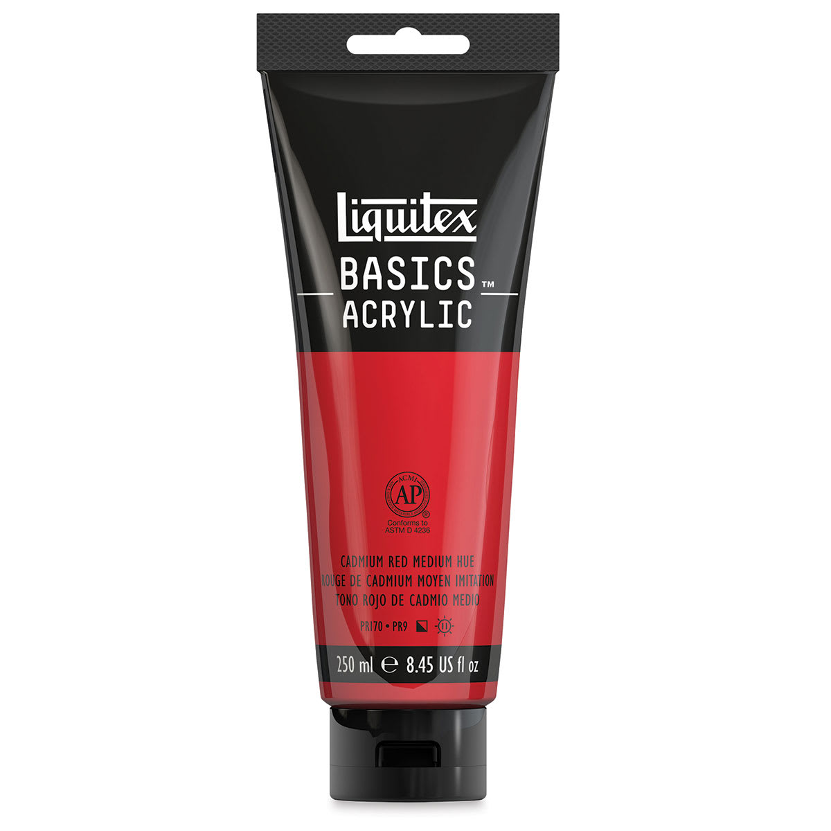 Liquitex Basics - Cadmium Red Medium Hue, 8.5 oz Tube