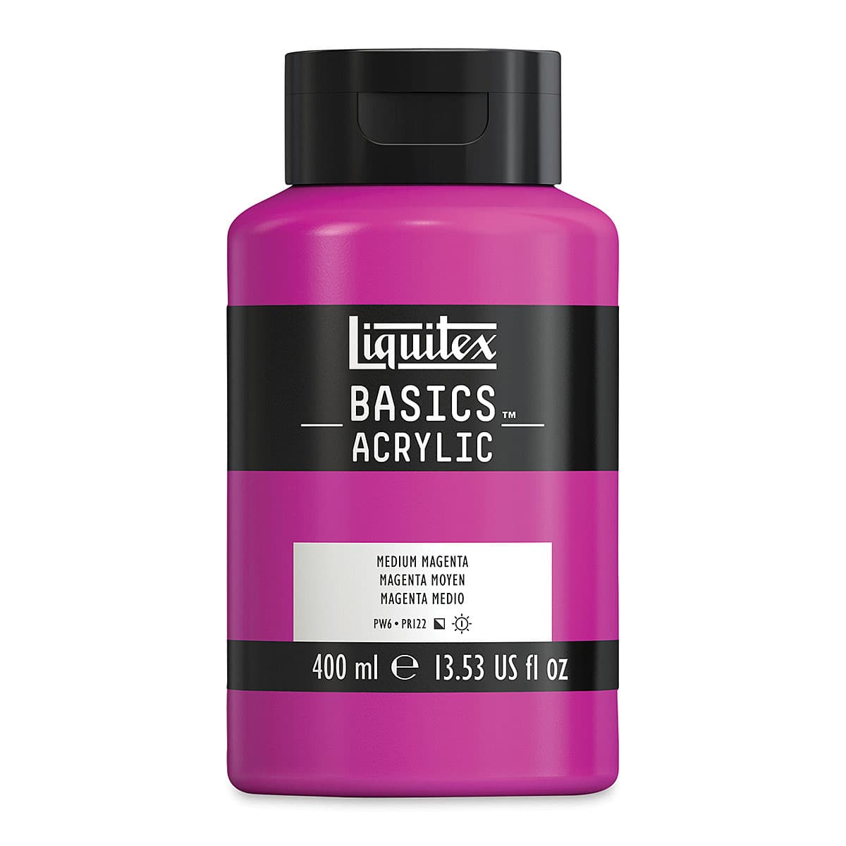 Liquitex Basics - Medium Magenta, 13.5 oz Squeeze Bottle