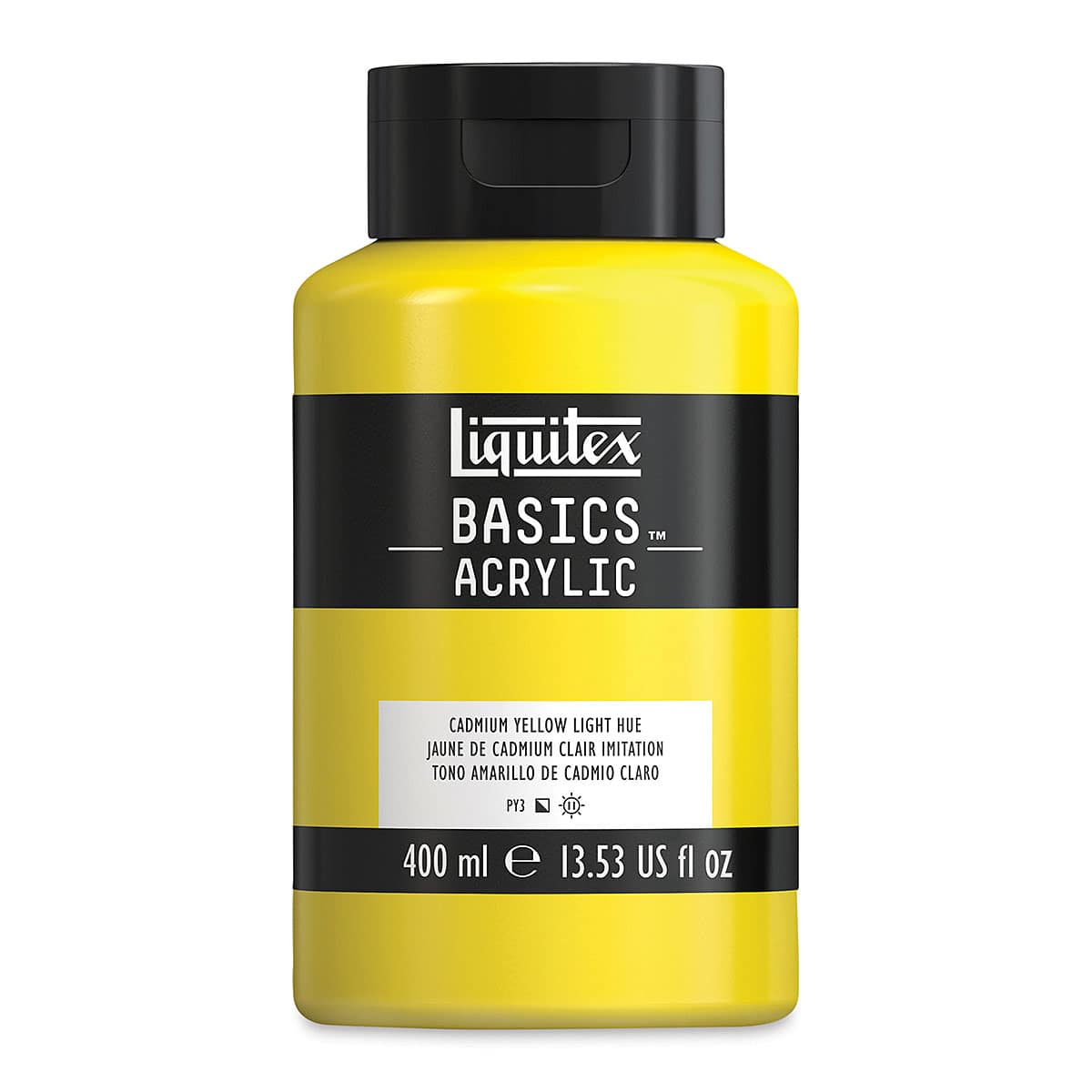 Liquitex Basics - Cadmium Yellow Light Hue, 13.5 oz Squeeze Bottle