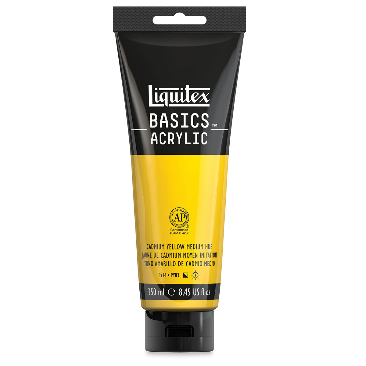 Liquitex Basics - Cadmium Yellow Medium Hue, 8.5 oz Tube